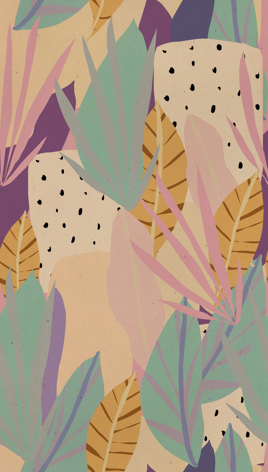 Papier peint panoramique Nature Contemporaine Pop violet - Anna D'Andrea d'A.S. Création | Réf. 782082