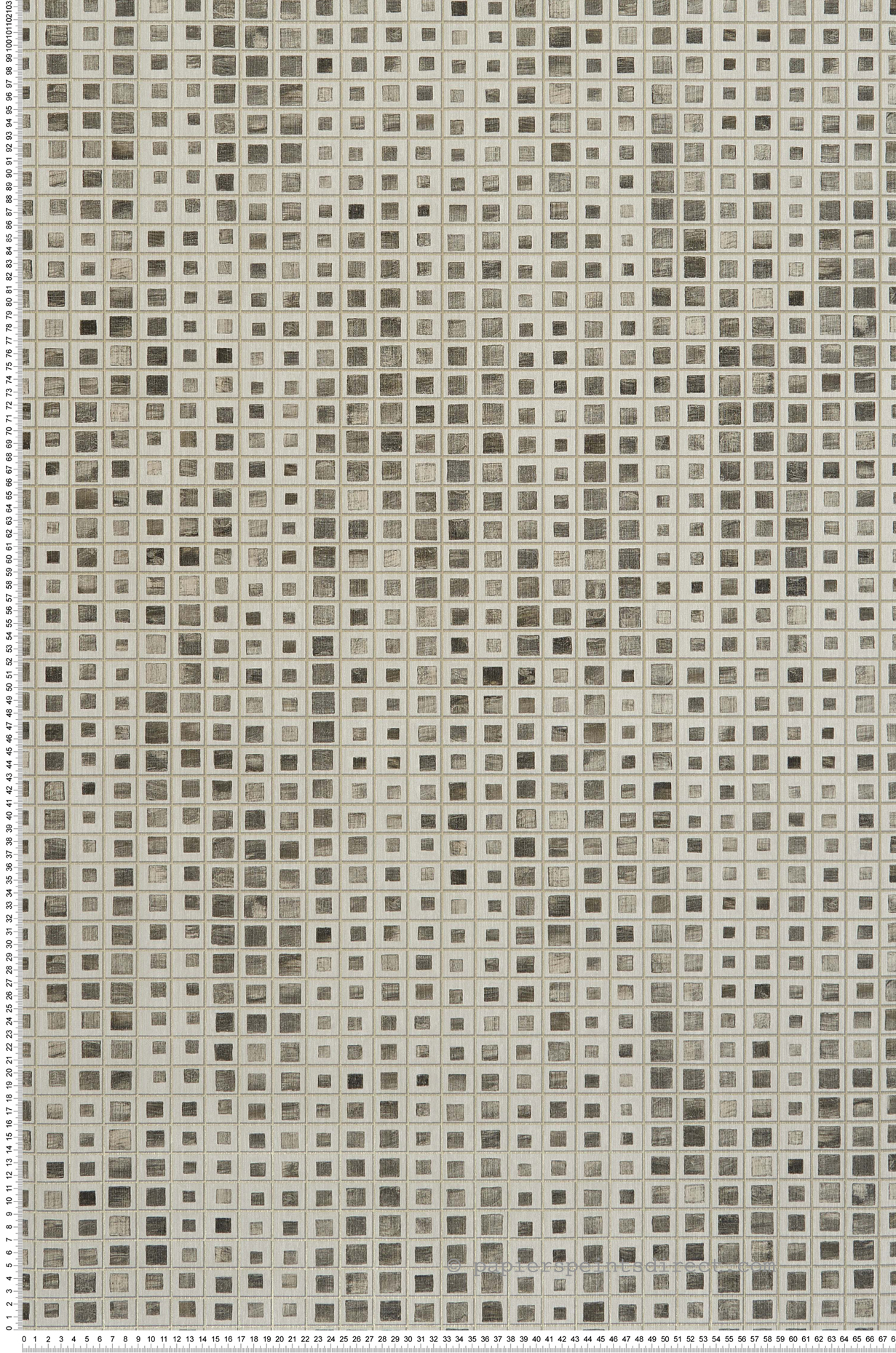 Papier peint Géométrique Mosaïque gris - Kanoko de Osborne & Little | Réf. OSB-W7551-03