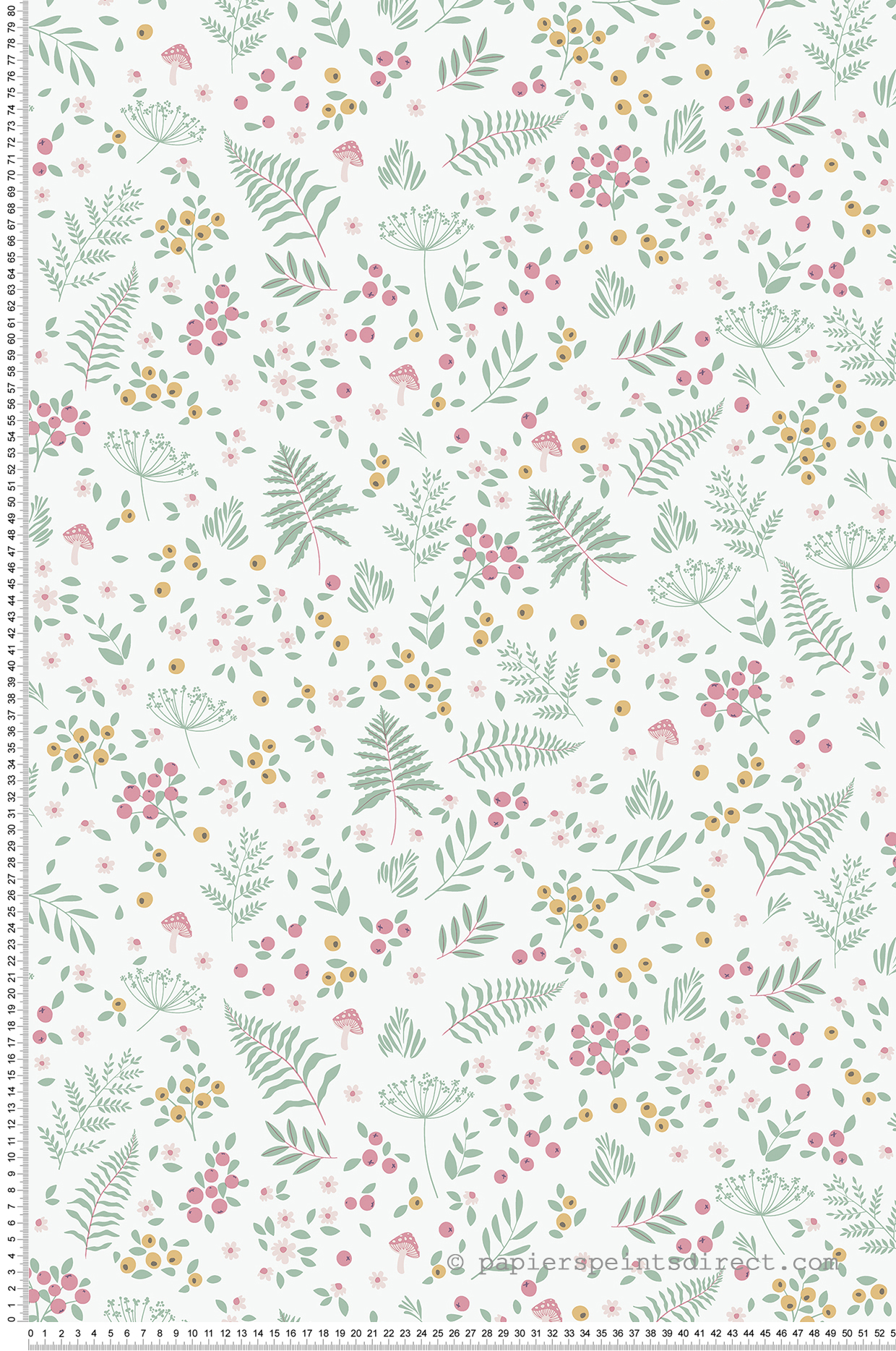 Papier peint Cueillette Forêt Fleur rose - Sweet Dreams d'Ugépa | Réf. UGP-N06603