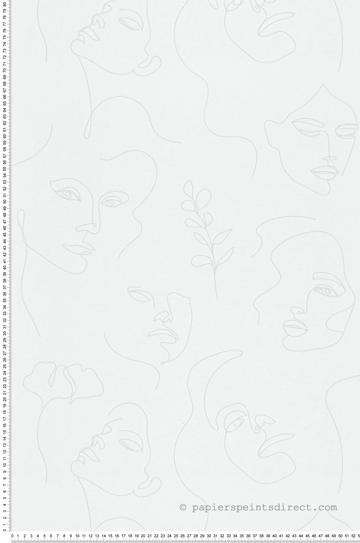 Papier peint Visages Contemporains écru - Les Essentiels de Lutèce | Réf. LTC-82435