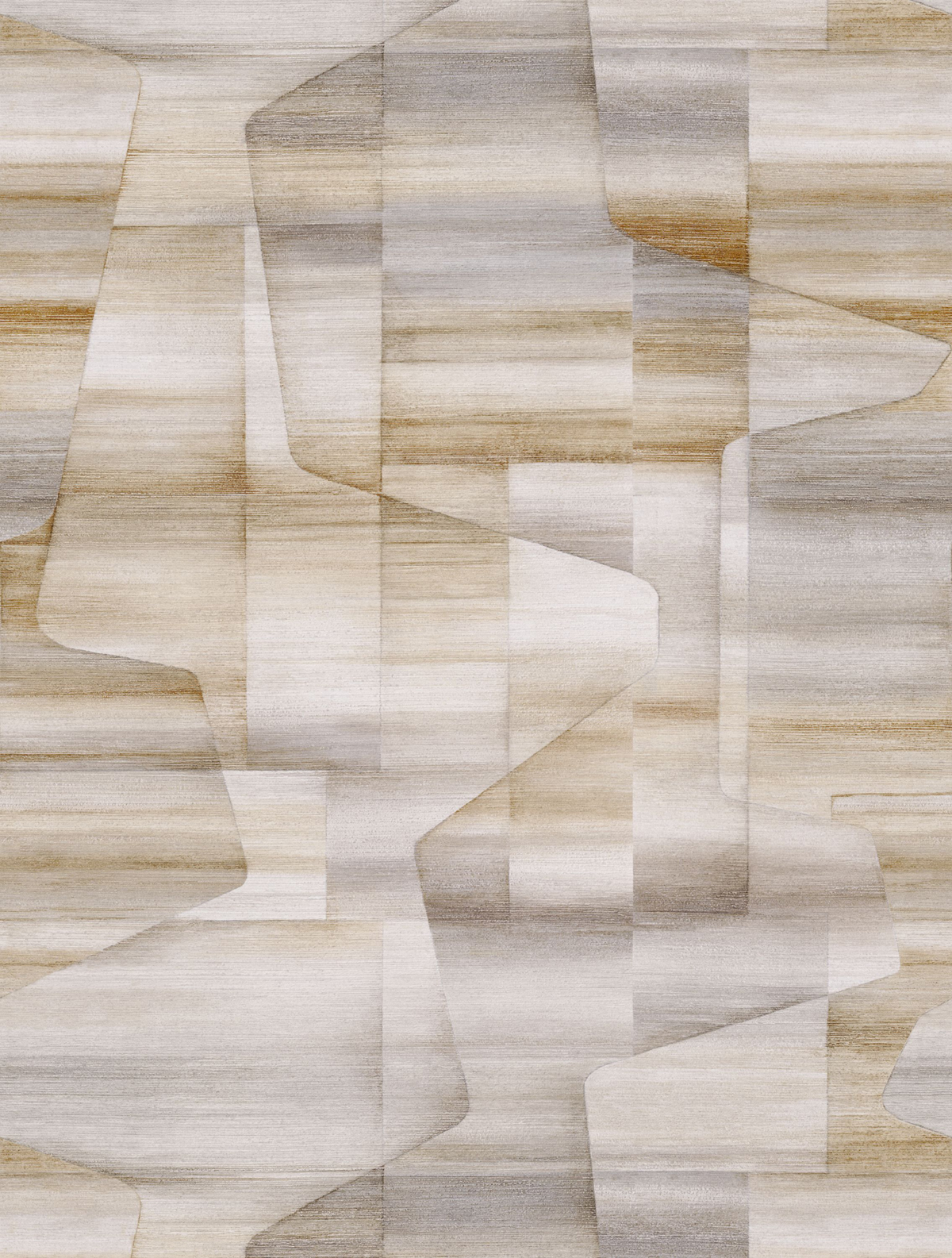 Papier peint panoramique Géométrie Moderne John M ocre gris 212X280 - Carnaby Street de Casadéco | Réf. CARN200571826