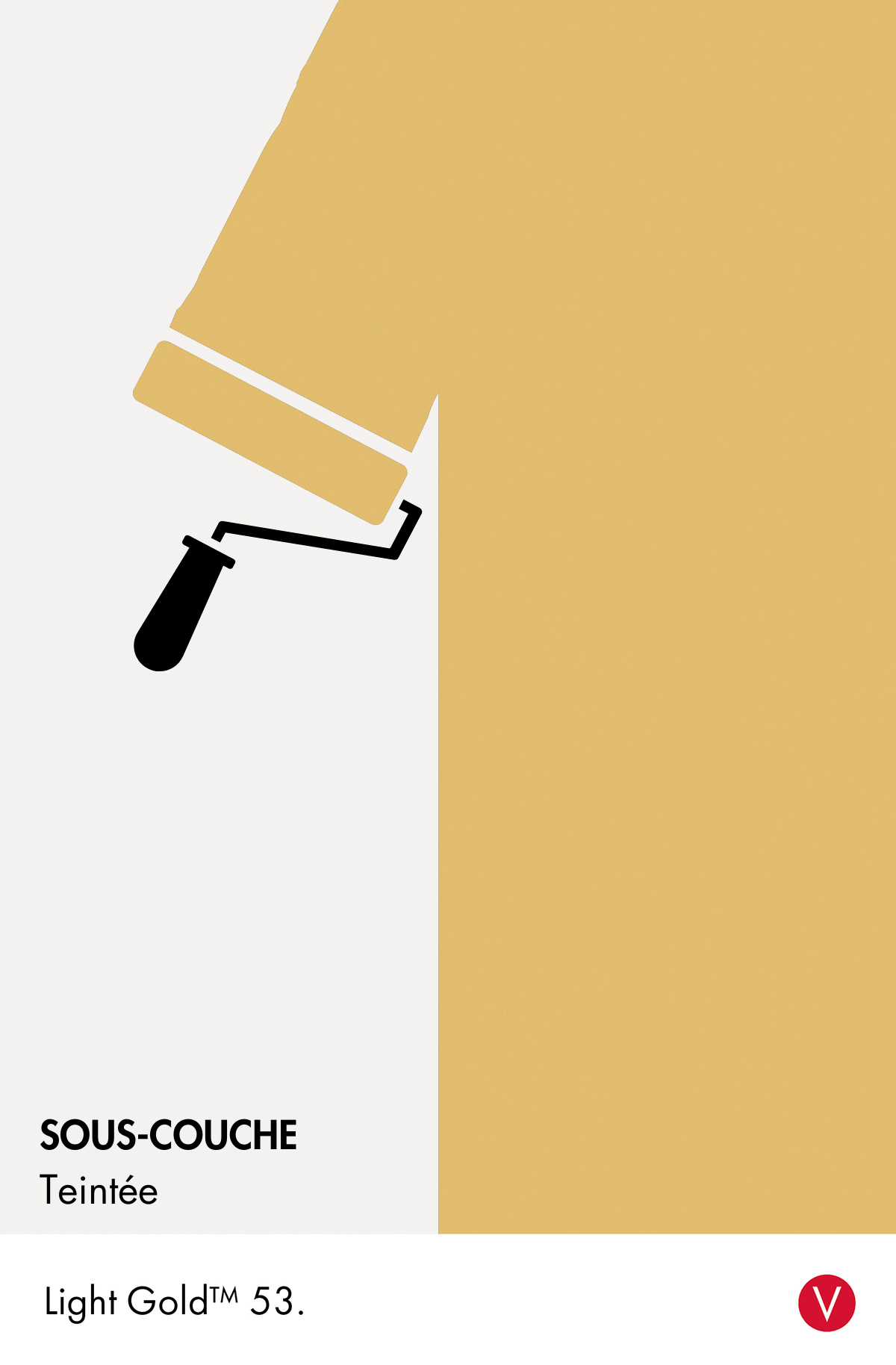 Sous-couche teintée Light Gold n°53 Wall Primer Sealer 2,5 litres