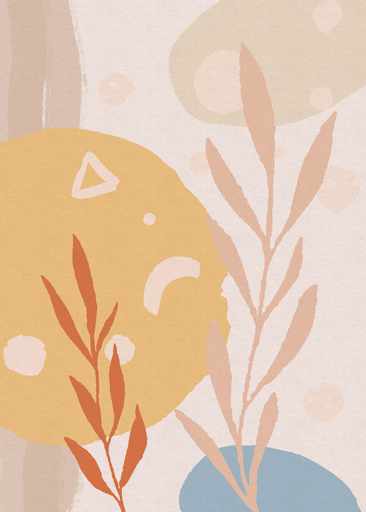 Papier peint panoramique Peinture Bohemia Scandi - Papier Peint Komar INK