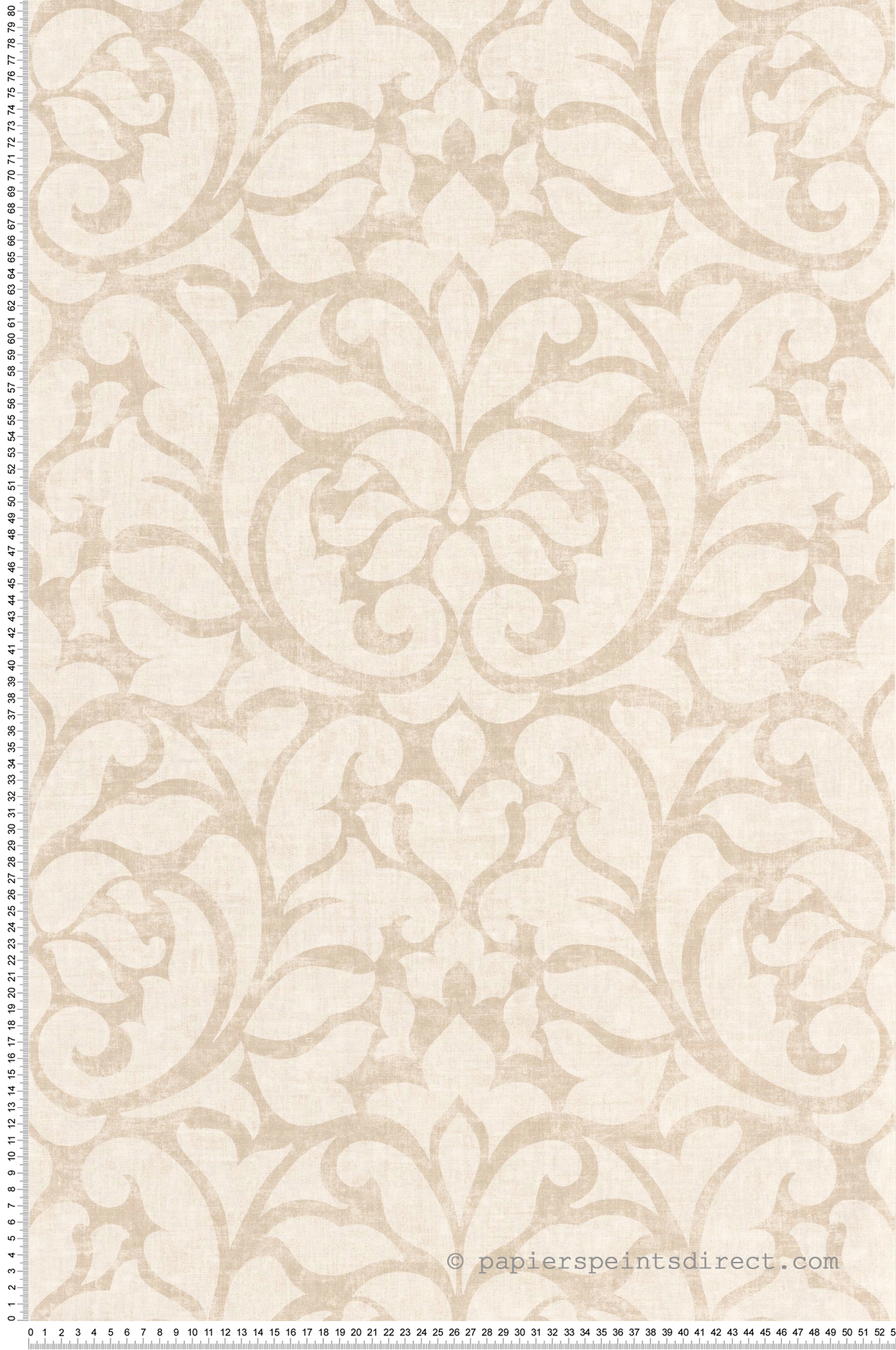 Papier peint Baroque Opéra Beige - Vienne de Casadéco | Réf. VIEN87341202