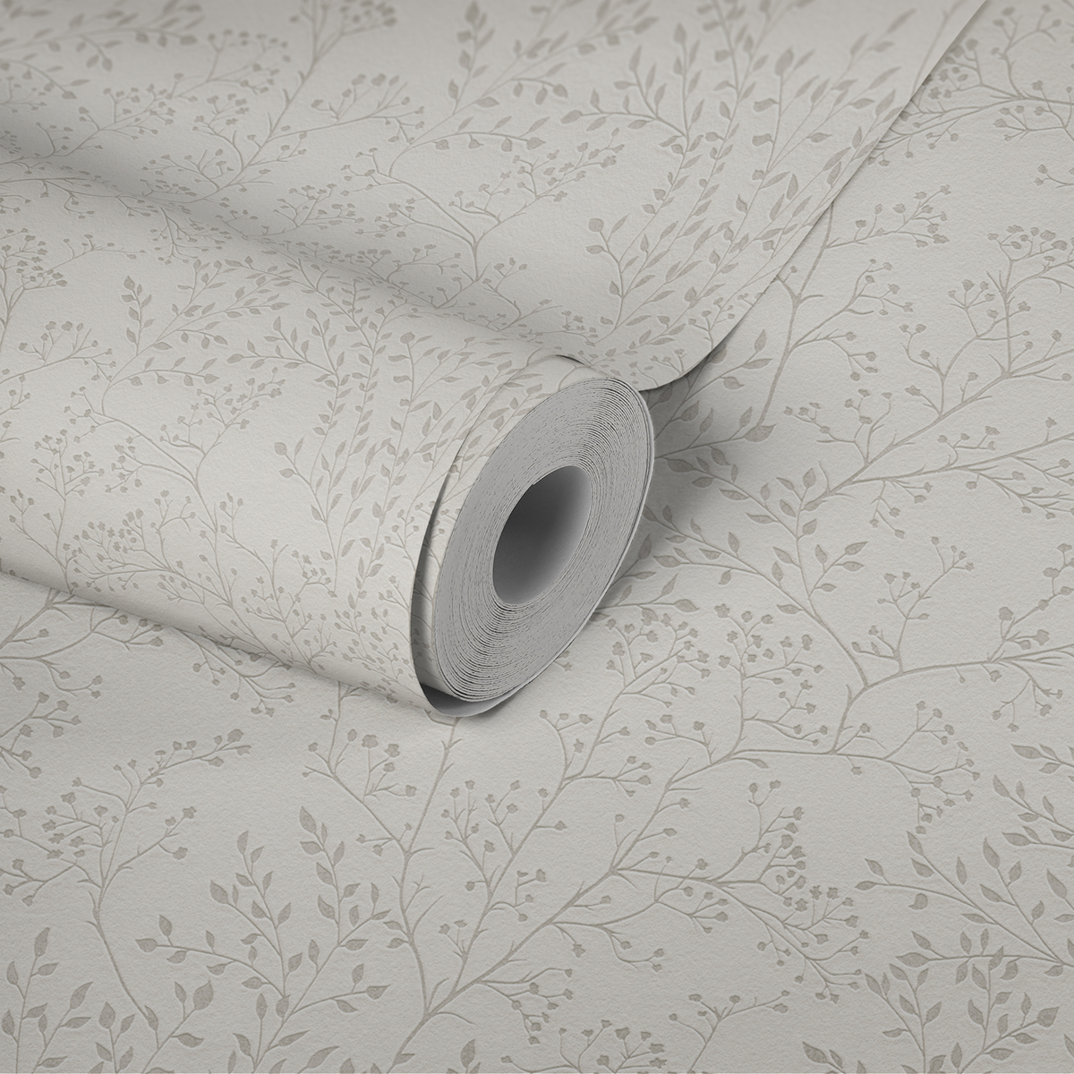 Papier peint Fleur Branche crème grège nacré - Casual Living d'A.S. Création AMB5| Réf. AS-381001