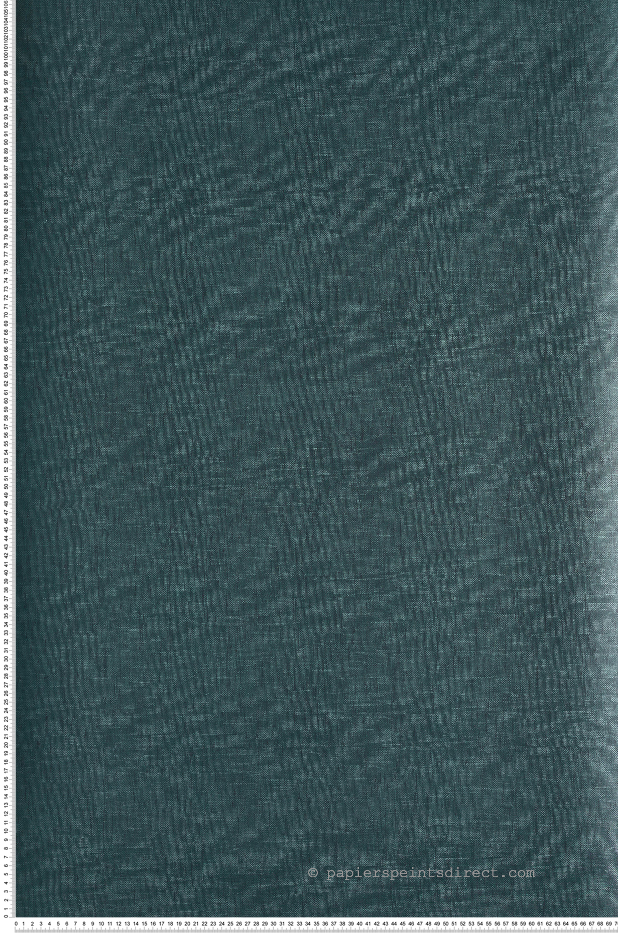 Papier peint Faux Uni Lin Telis bleu paon métallisé - Rhapsody de Masureel | Réf. MAS-RHA505