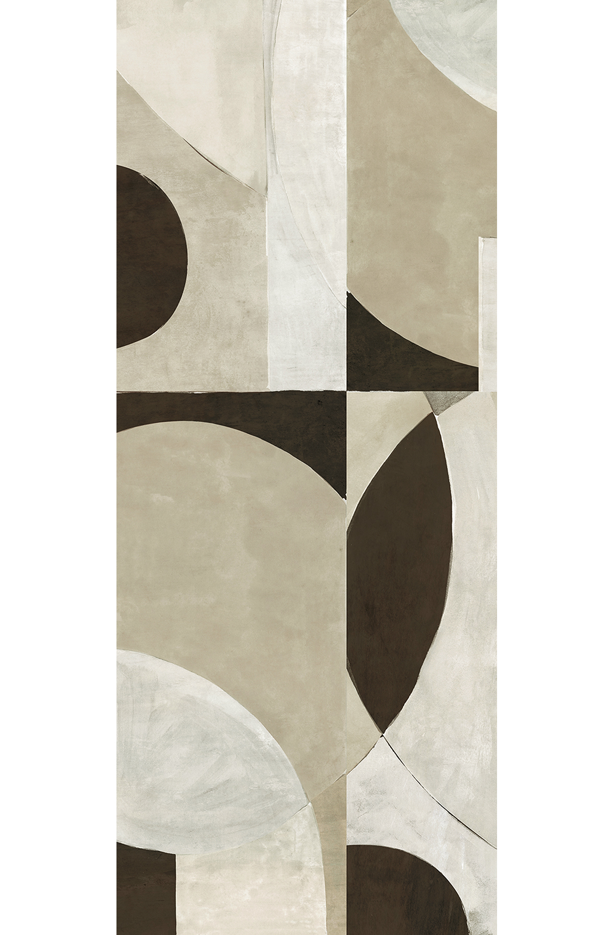 Papier peint panoramique Géométrique Patina mastic - D H260 - Wall Designs IV de Masureel | Réf. MAS-DG4ILA1024-260