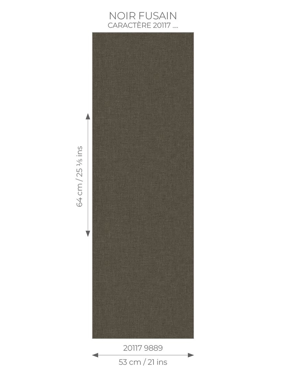 Papier peint Uni Lin Caractère Métallisé anthracite doré - Seaside de Casadéco AMB7 | Réf. SEAS201179889