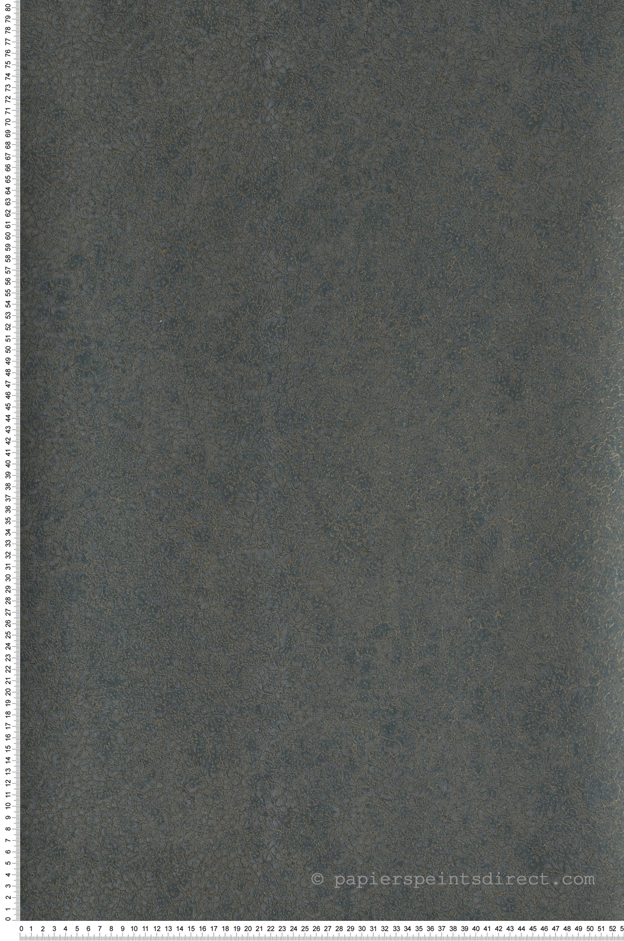 Papier peint velouté Obsessive gris bleu canard - Blossom de Casamance | Réf. CAS-72350518