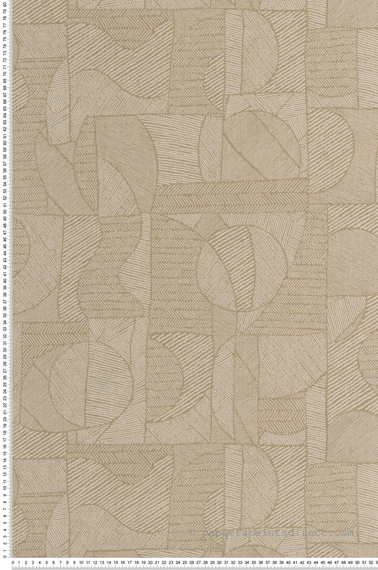 Papier peint Ethnique Motif Baman beige lin - Matera de Casadéco | Réf. MATA201161373