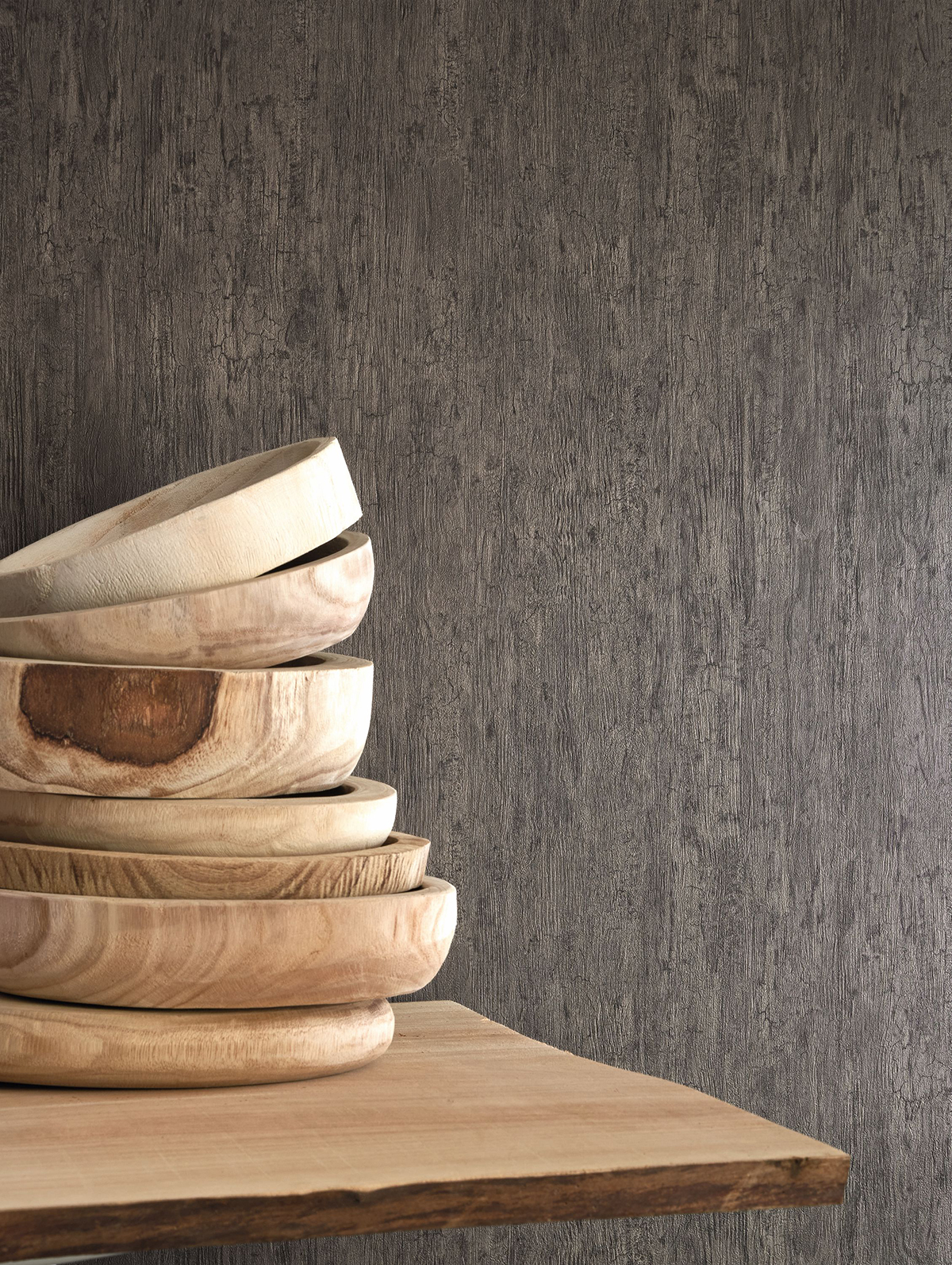 Papier peint Effet Bois anthracite - Woods de Casadéco | Réf. WOOD85999519