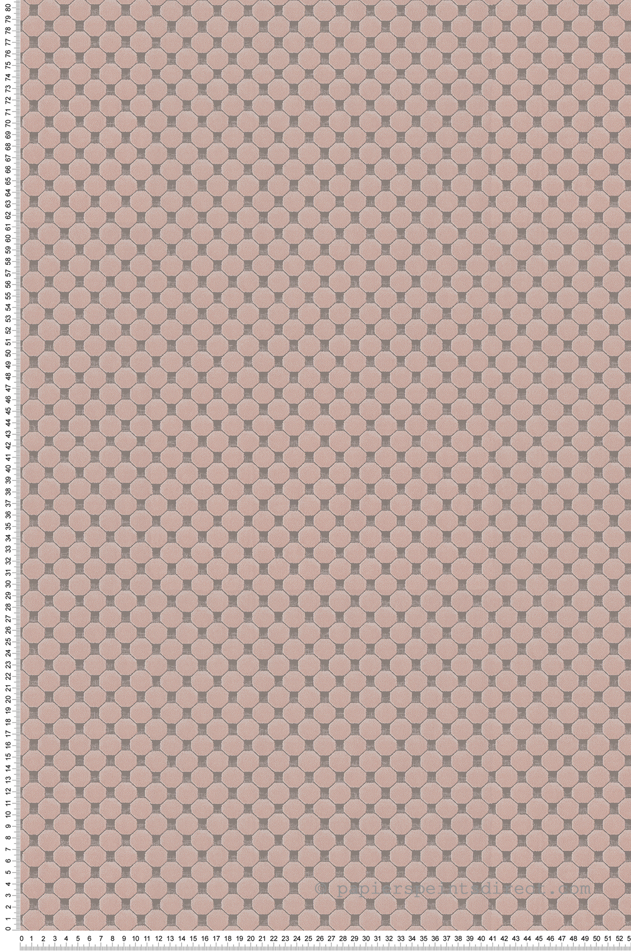 Papier peint Pois Velours rose - Lovy de Lutèce | Réf. LTC-LOV964