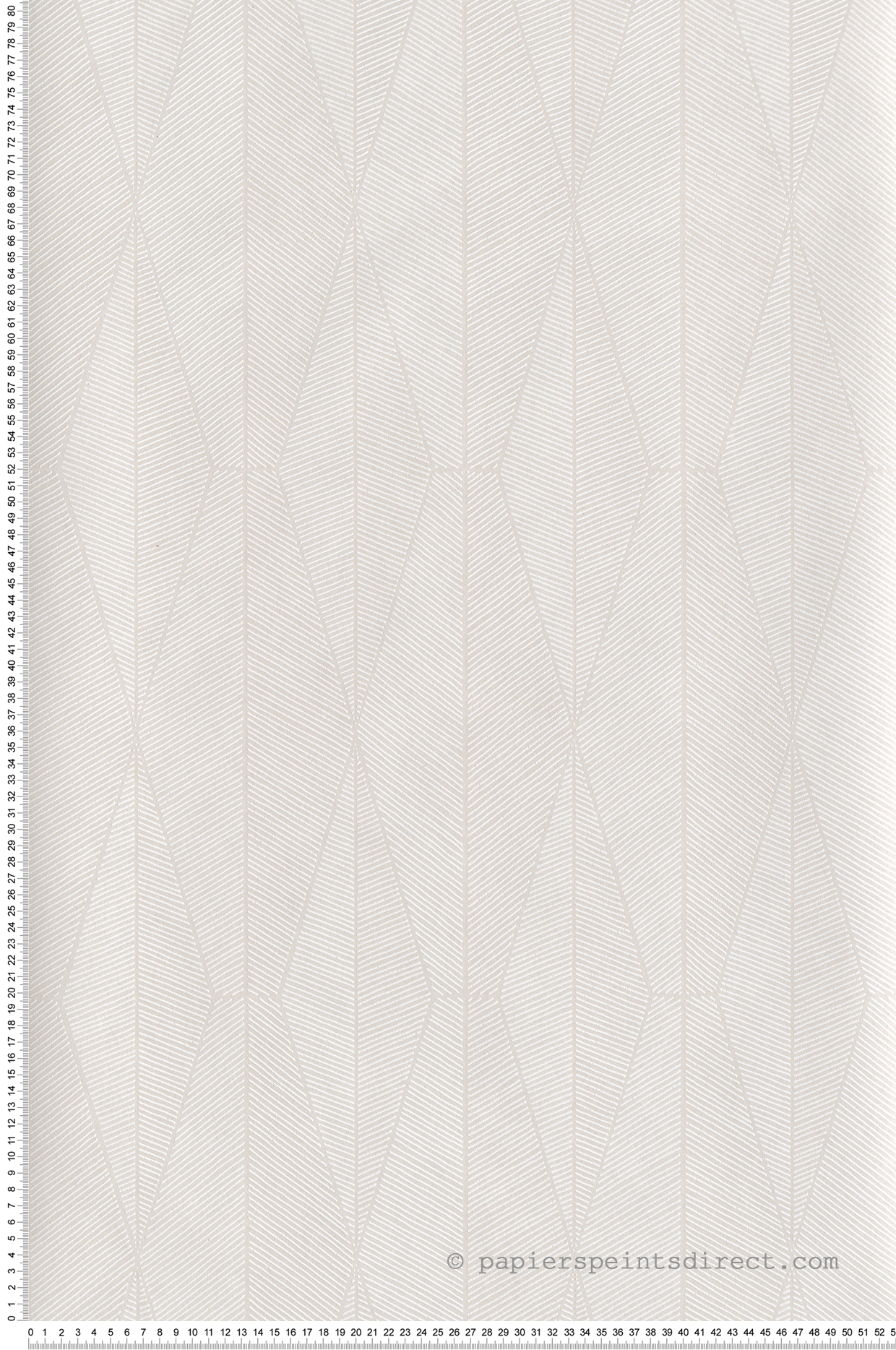 Papier peint Losange Ethnique Ari beige crème métallisé - Mysa de Masureel | Réf. MAS-YSA301