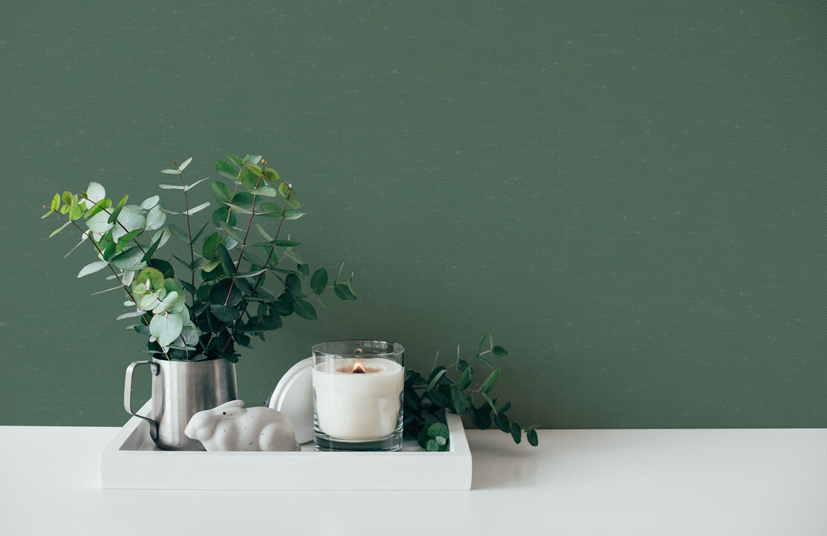 Papier peint Faux Uni Maille vert forêt - Bensimon 2 de Lutèce AMB2 | Réf. LTC-51201214