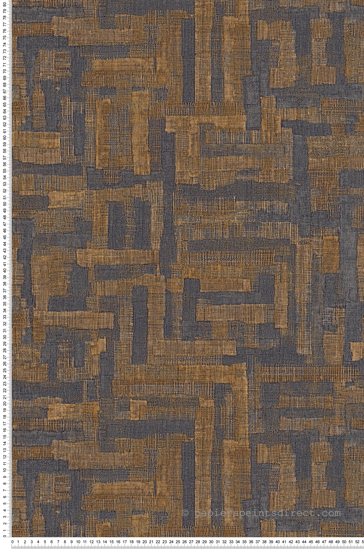 Papier peint Géométrie Ethnique gris intense caramel - Metropolitan Stories 4 Hot Spots d'A.S. Création | Réf. AS-782044