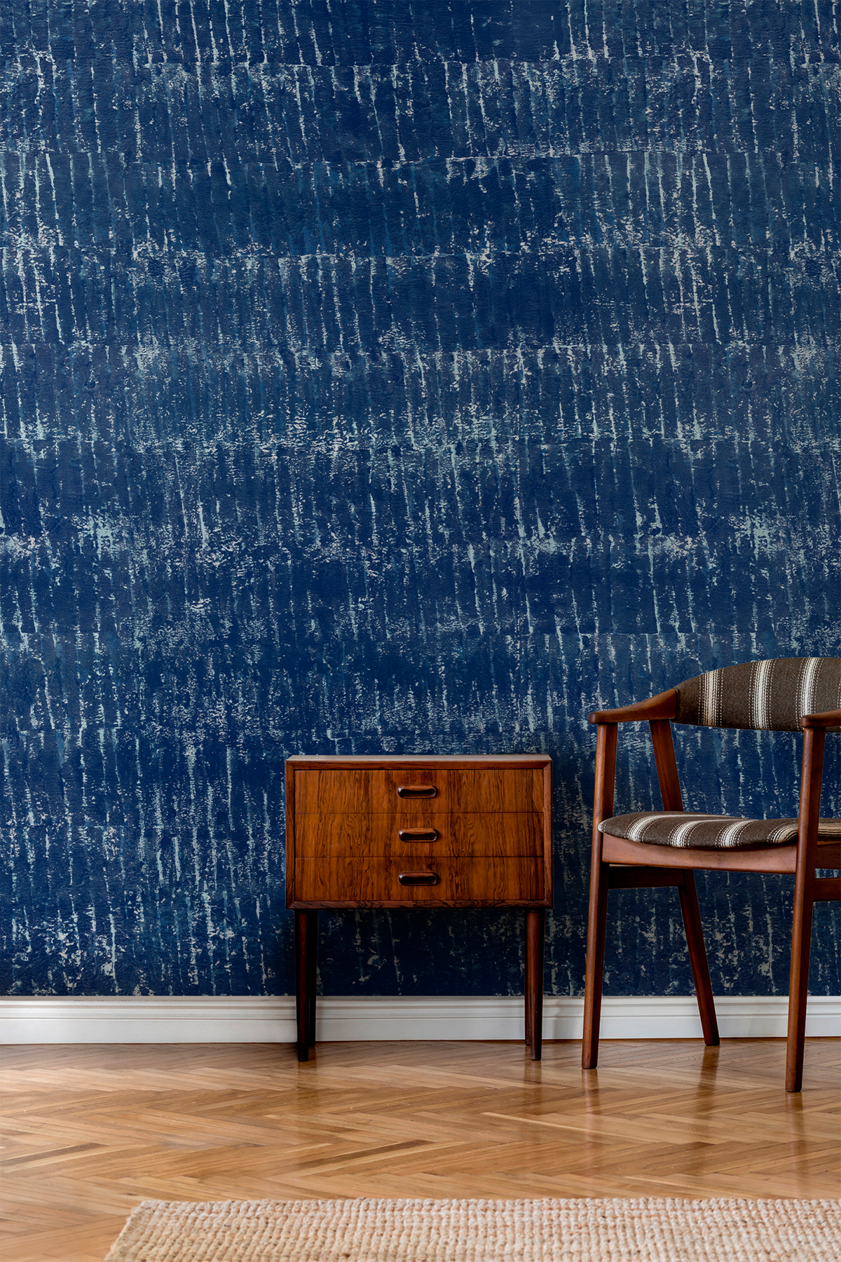 Papier peint panoramique Ecorce Indigo 1/2/3/4 - Isidore Leroy AMB3