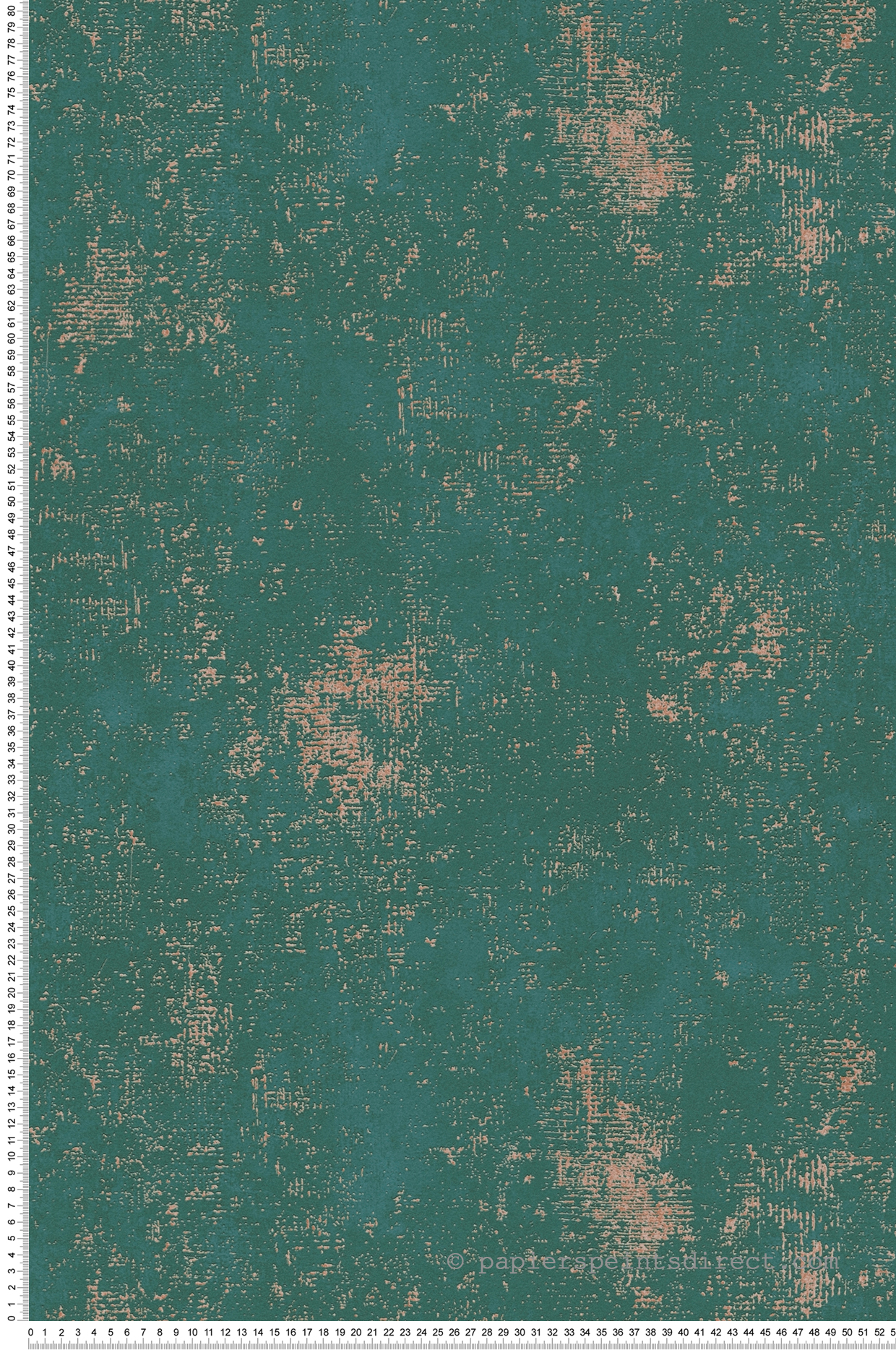 Papier peint Faux Uni Leaves vert cuivré - The BOS d'A.S. Création | Réf. AS-388321