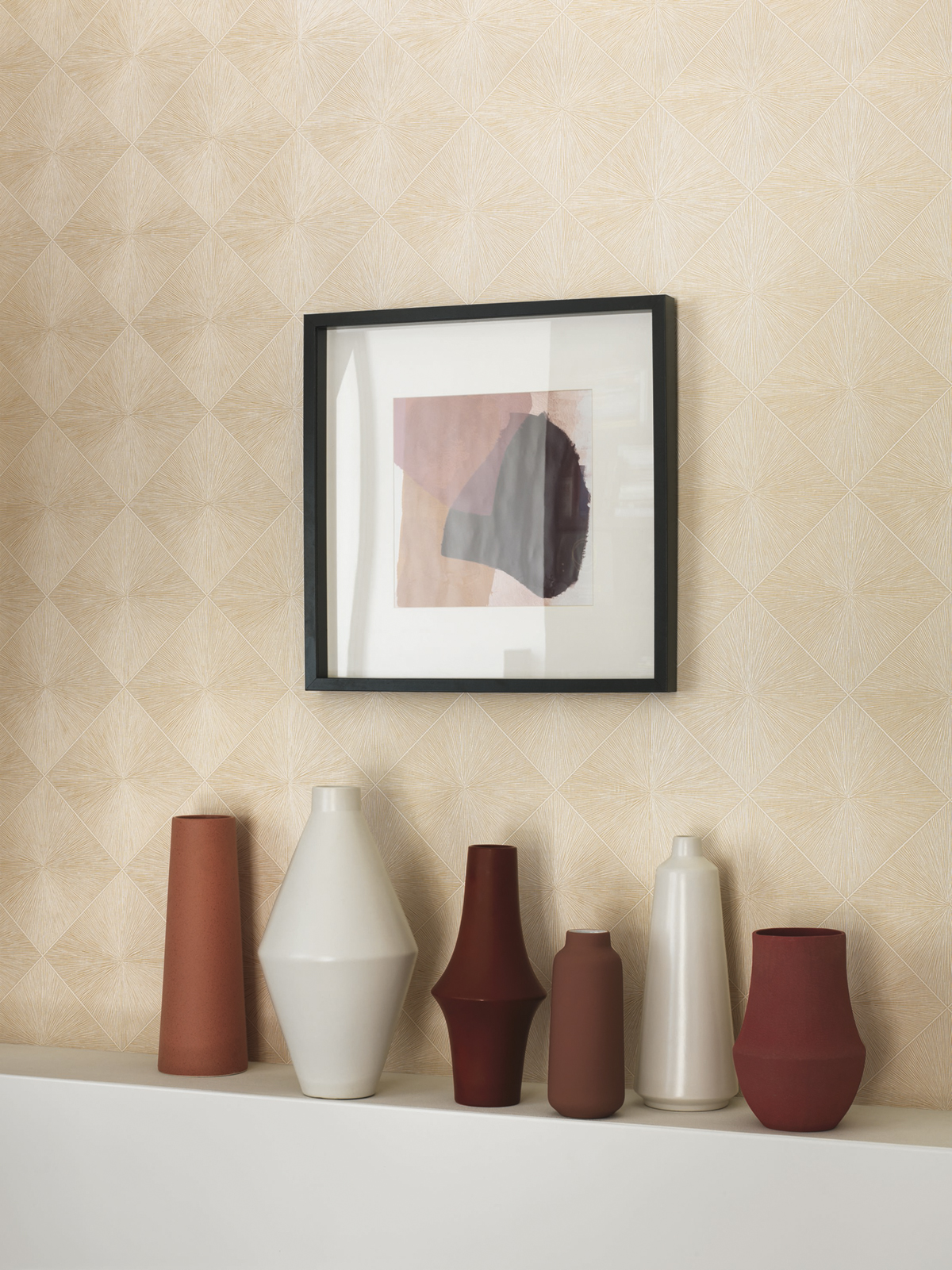 Papier peint Géométrique Losange Perception doré - Utopia de Casadeco AMB | Réf. UTOP85131351