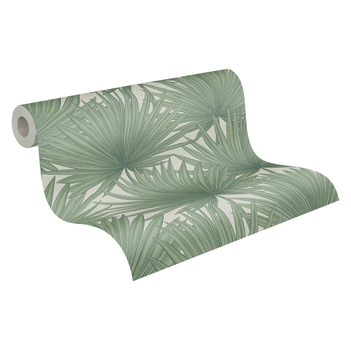 Papier peint Palme Eventail vert - Antigua d'A.S. Création AMB3 | Réf. SP15925