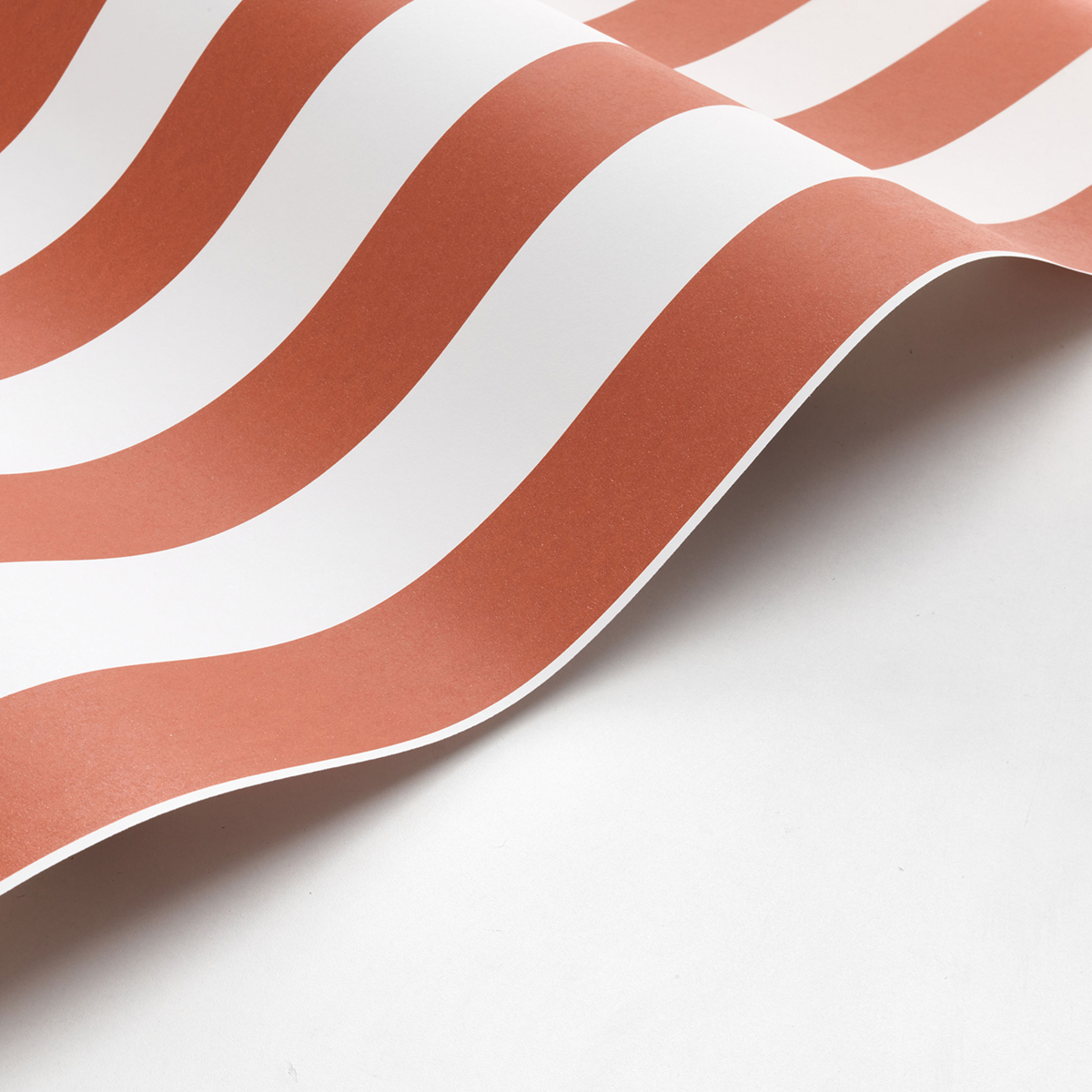 Papier peint à Rayures Olympes terre cuite - Méditerranée de Casadéco AMBV | Réf. MEDI87438390