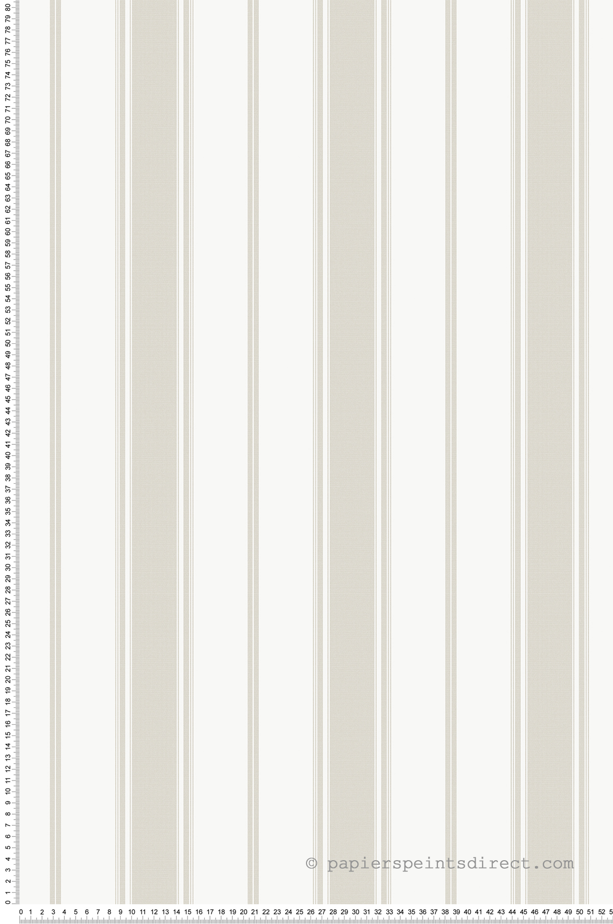 Papier peint Rayure Héritage grège - Jeux de Rayures 3 de Lutèce | Réf. LTC-G68064