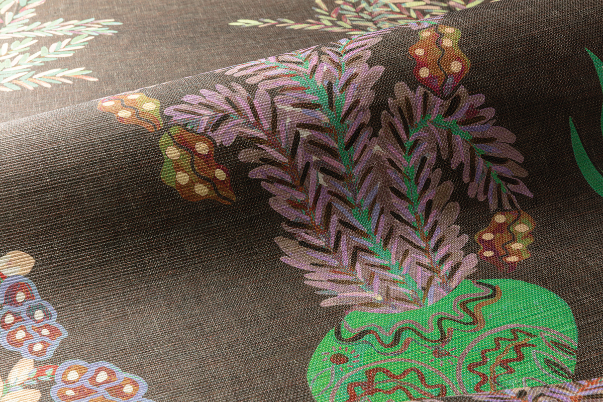 Papier peint panoramique Plante en Bouquet violet - B H260 - Joy de Masureel | Réf. MAS-DGJOY1032-260