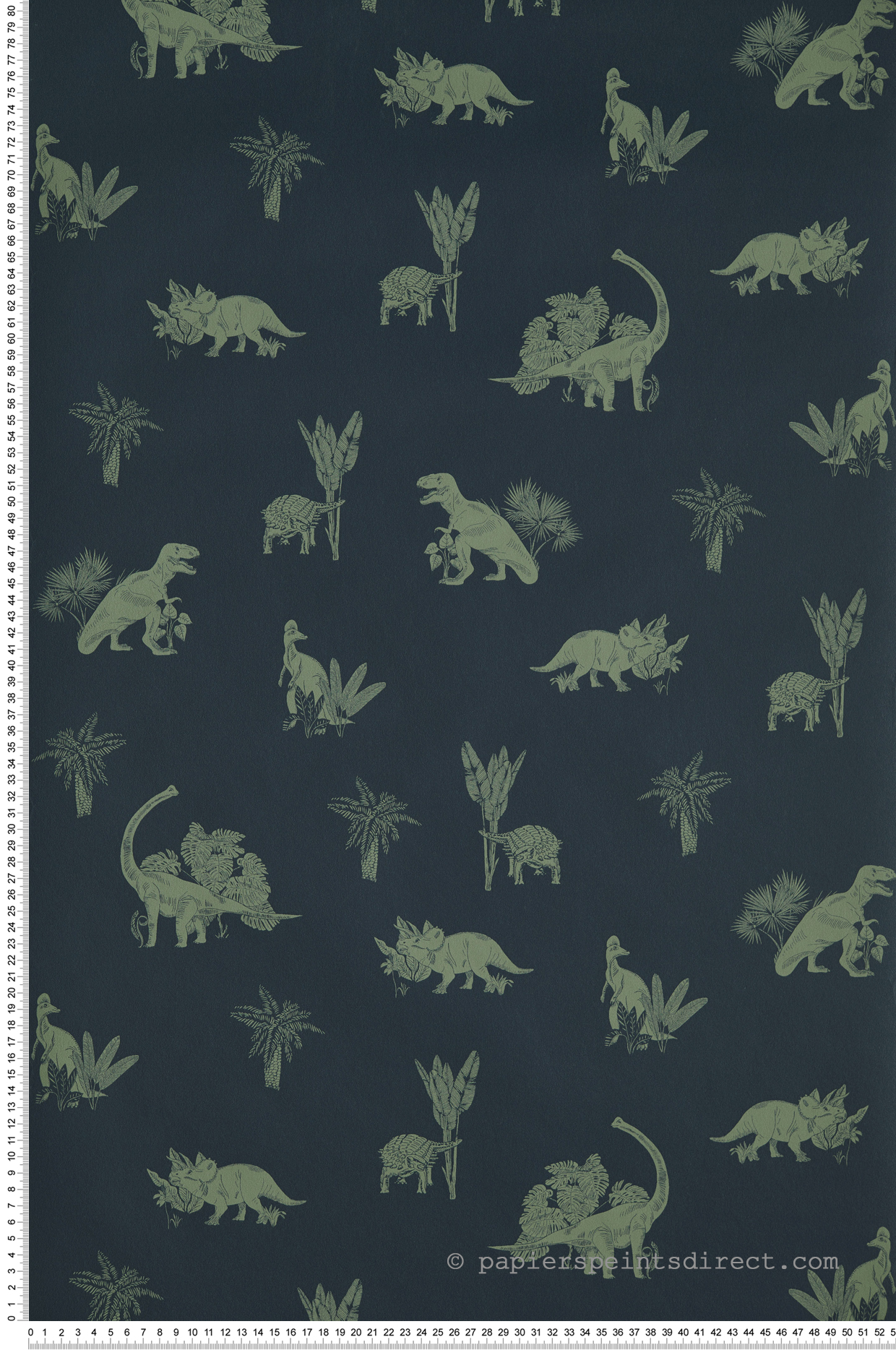 Papier peint Dinosaure Jurassic World bleu - Our Planet de Casélio | Réf. OUP101936900