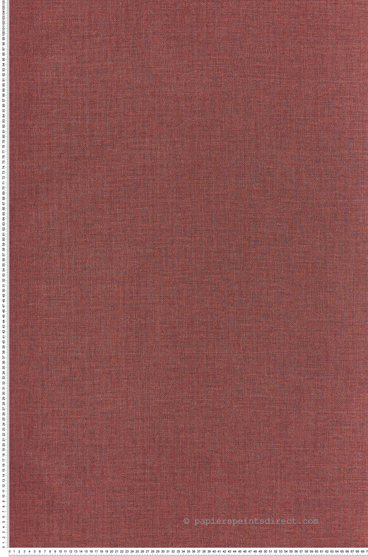 Papier peint Uni Jute Lienzo bordeaux - Casa Azul de Casamance | Réf. CAS-76333364