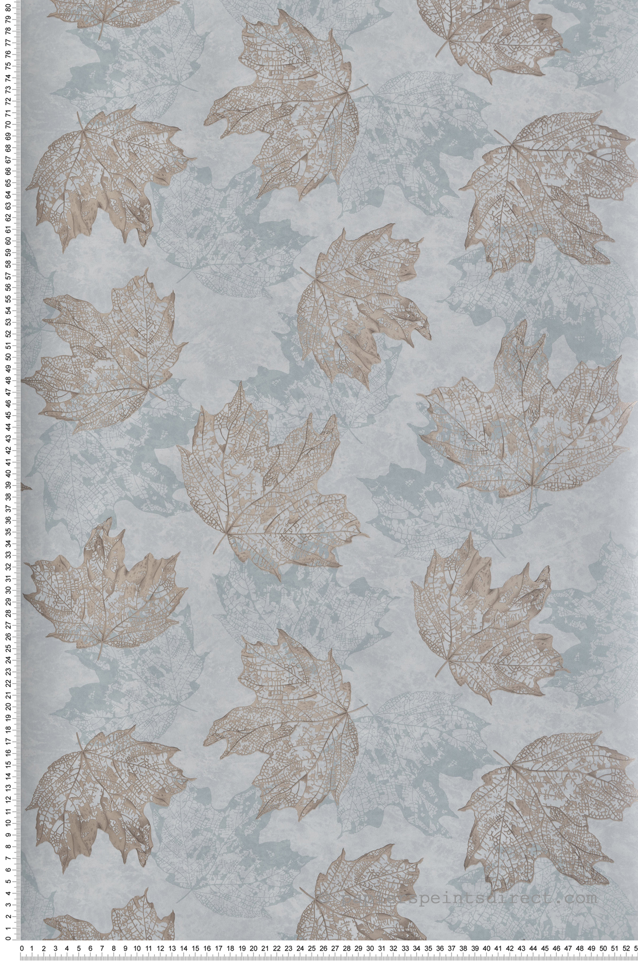 Papier peint Feuilles Sycamore bleu - Folium de Osborne & Little | Réf. OSB-W7336-02