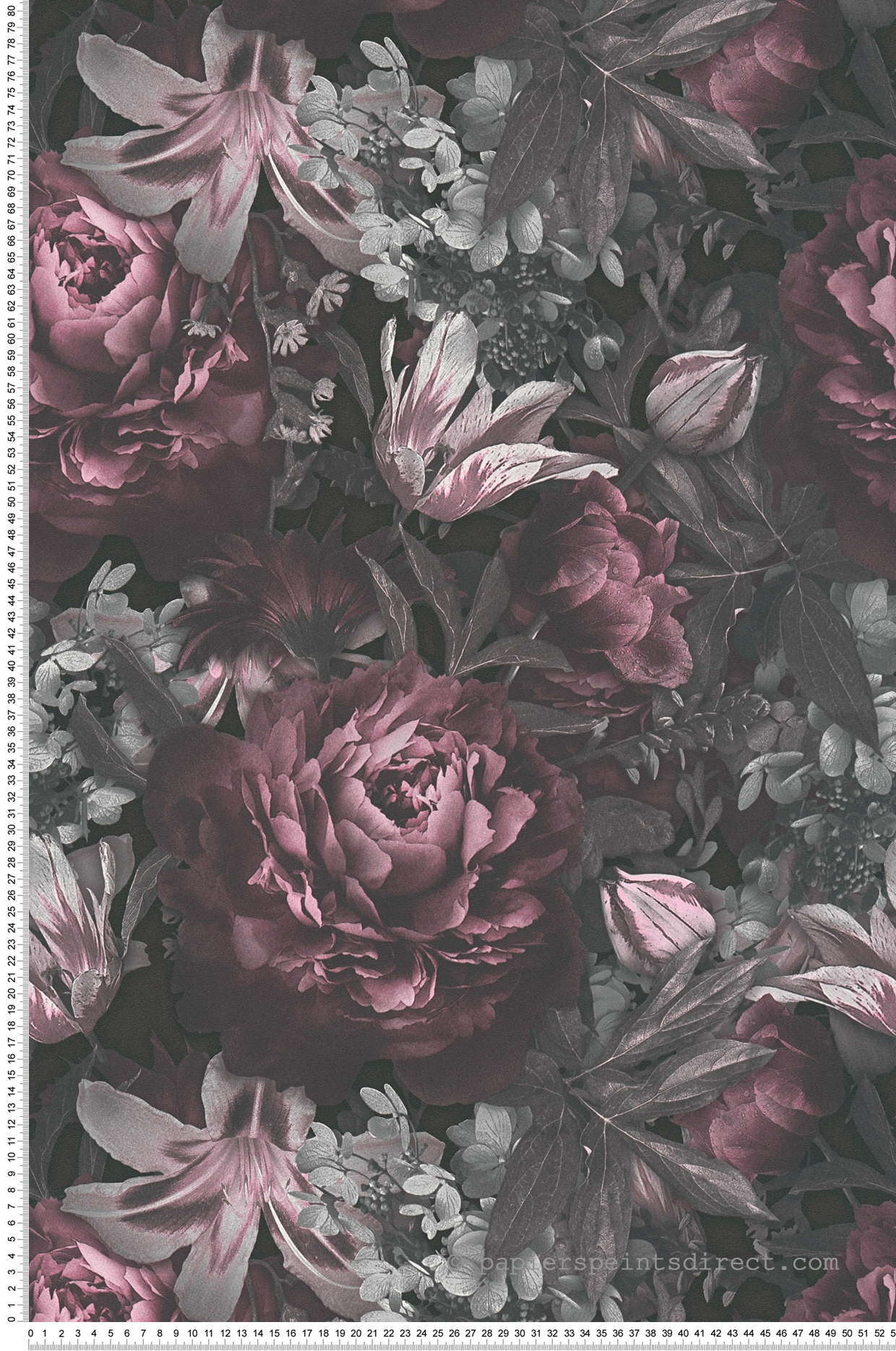 Papier peint Parfum Fleuri gris rose - Pintwalls d'A.S. Création | Réf. AS-385093