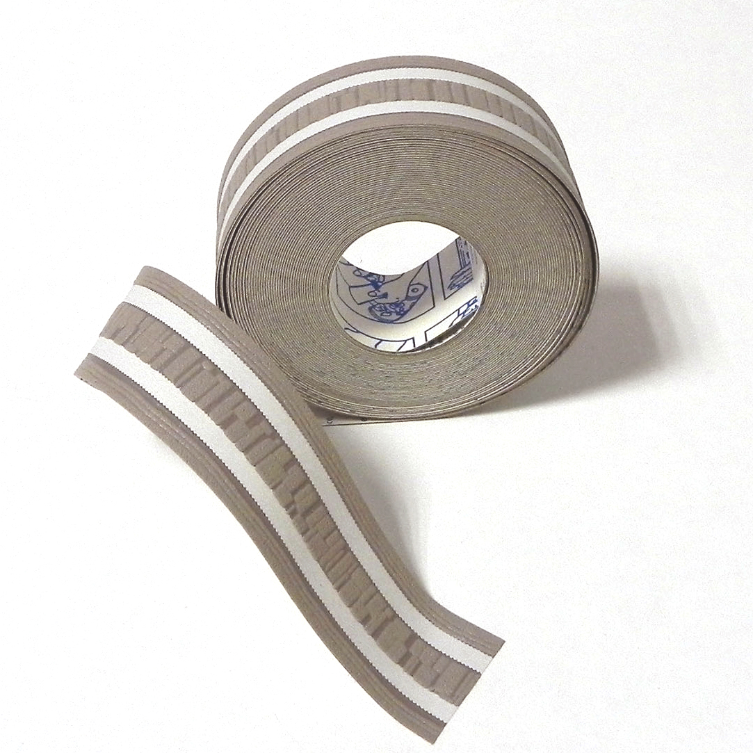 Galon Rayures marron et blanc - Collection Bordures & Galons de Montecolino