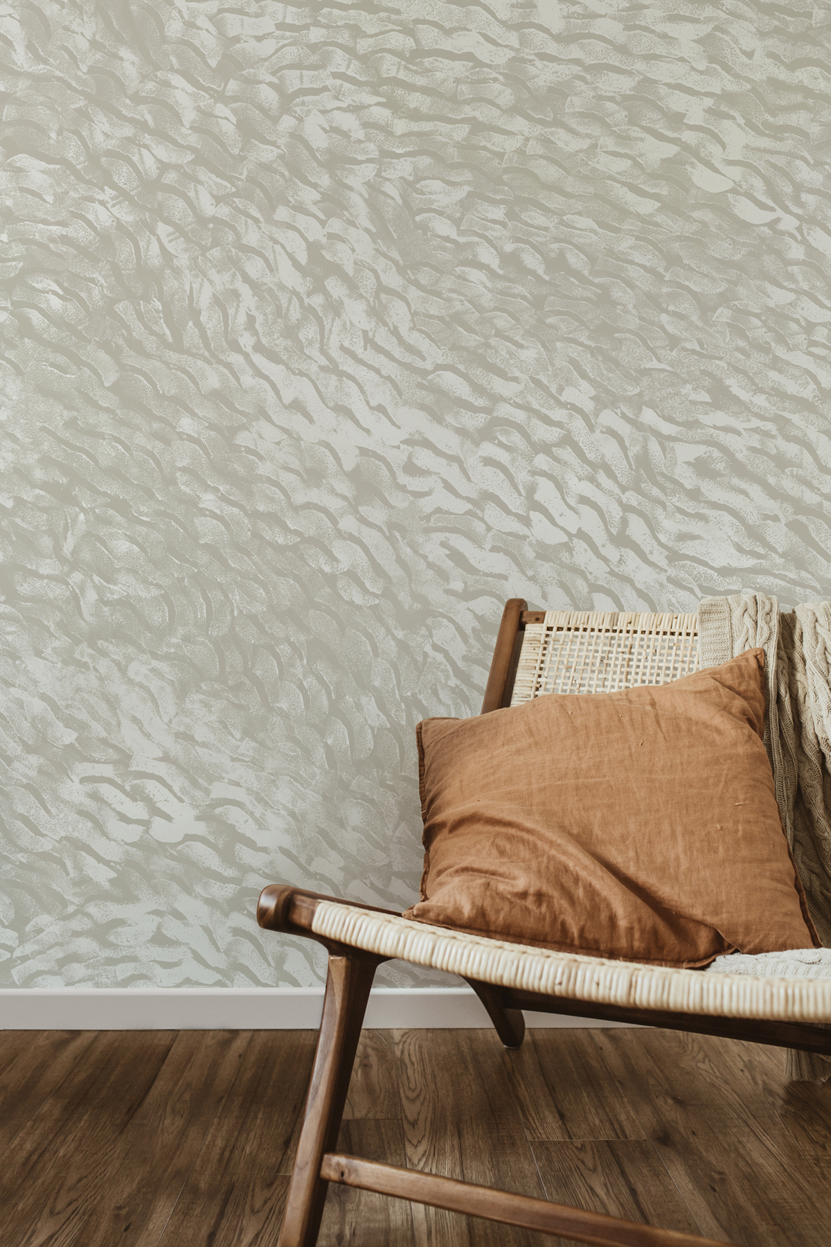 Papier peint panoramique Cascade Crème 1/2/3 - Isidore Leroy AMB3