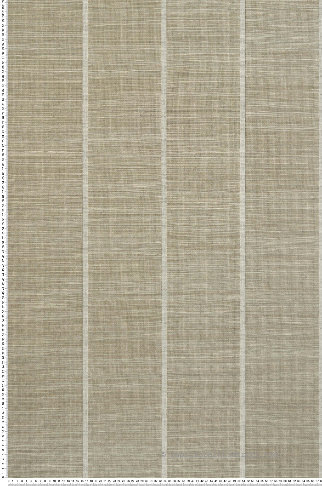 Papier peint Tissage Rayure beige - Kanoko d'Osborne & Little | Réf. OBS-W7558-03