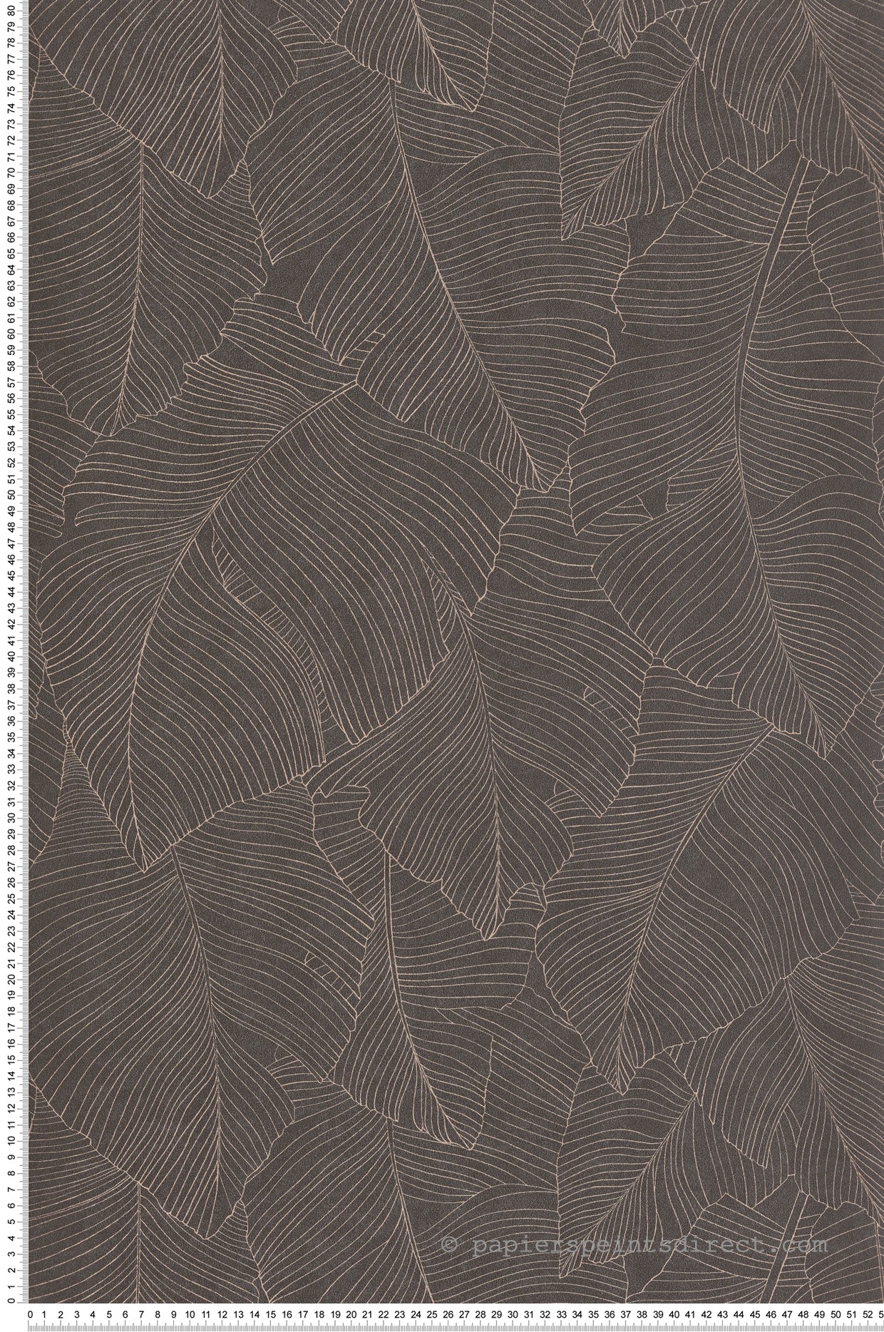 Papier peint Feuillage Vegetalia gris brun - Borneo de Casélio | Réf. BORN106509027