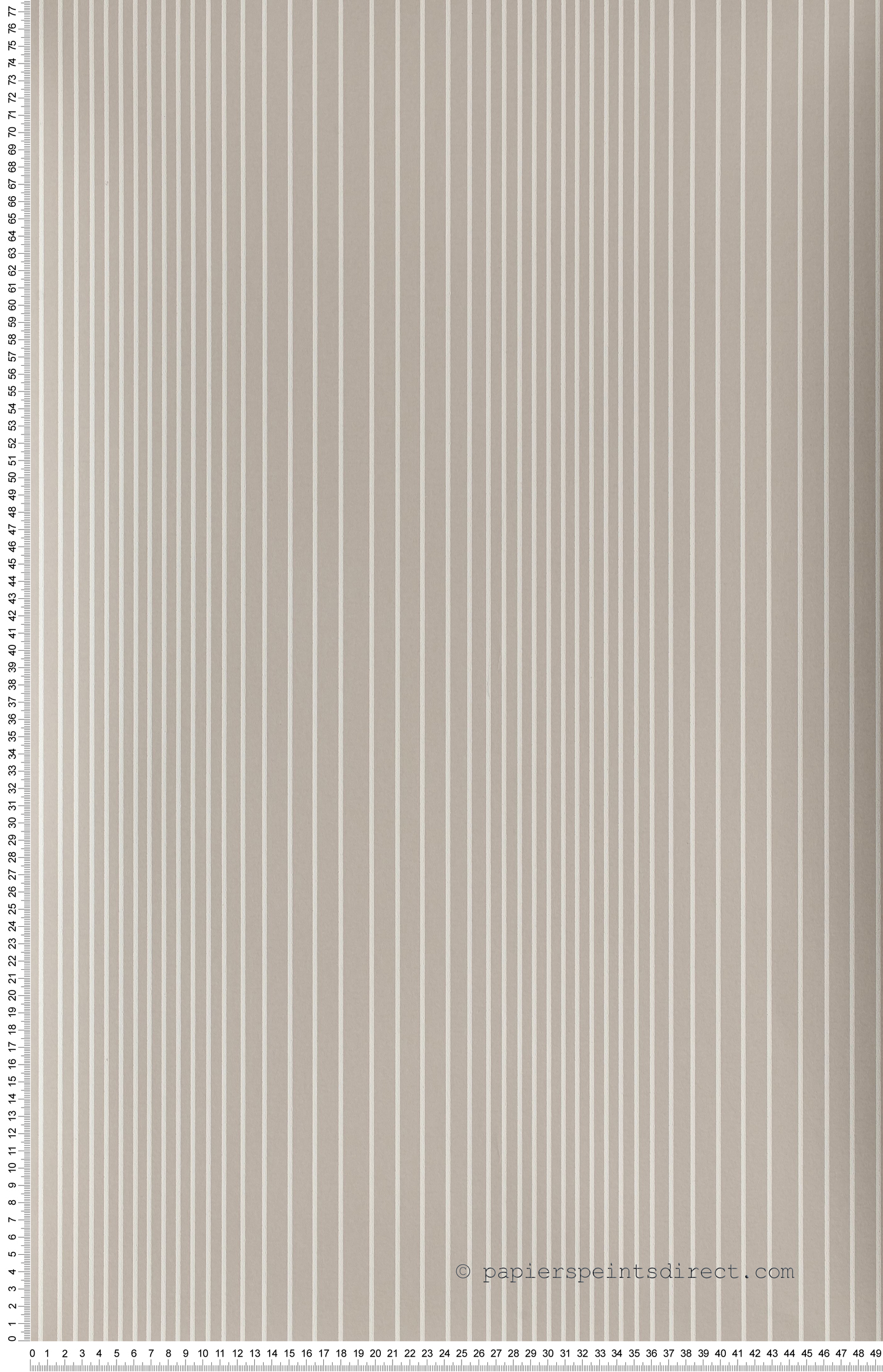 Rayures unies effet 3D gris - Painted Papers de Little Greene