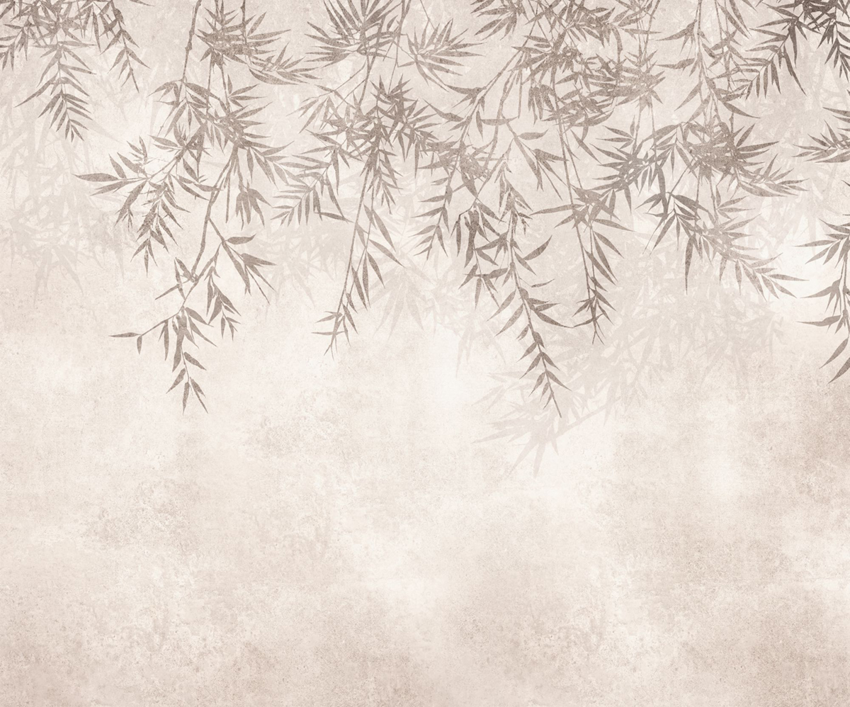 Papier peint panoramique Bambou Zen beige - Seasons de Komar
