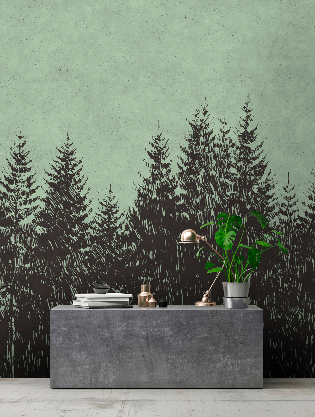 Papier peint panoramique Forêt Black Forest 2 - Référence DD110516 - Intissé 200g/m2 - Standard 400 x 270