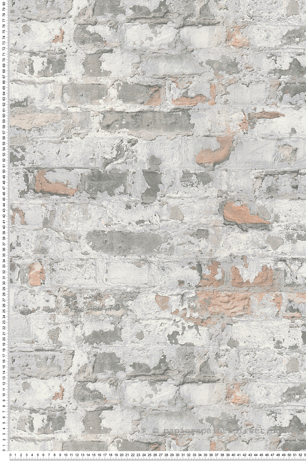 Papier peint Brique Usée brun gris - Elements 2 d'A.S. Création | Réf. AS-369292