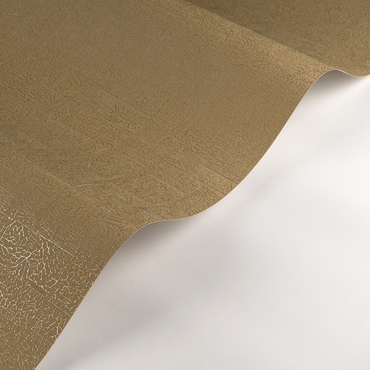 Papier peint Géométrie Minimaliste Ecume ocre vert argenté - Sentier des Dunes de Casadéco AMBV | Réf. SENT200967736