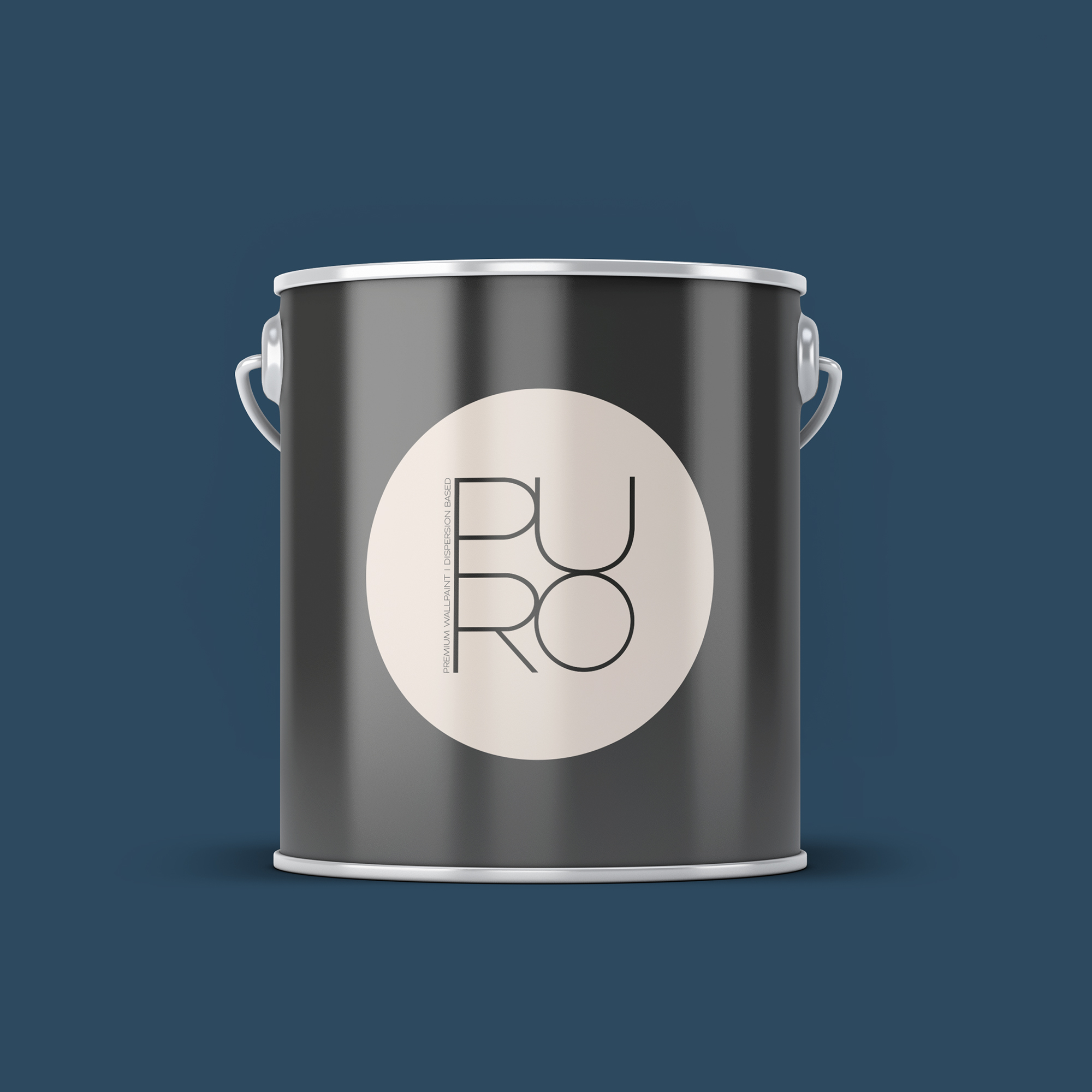 Image d'un pot de 2,5 litres de peinture Puro bleu ocean blue - c3008