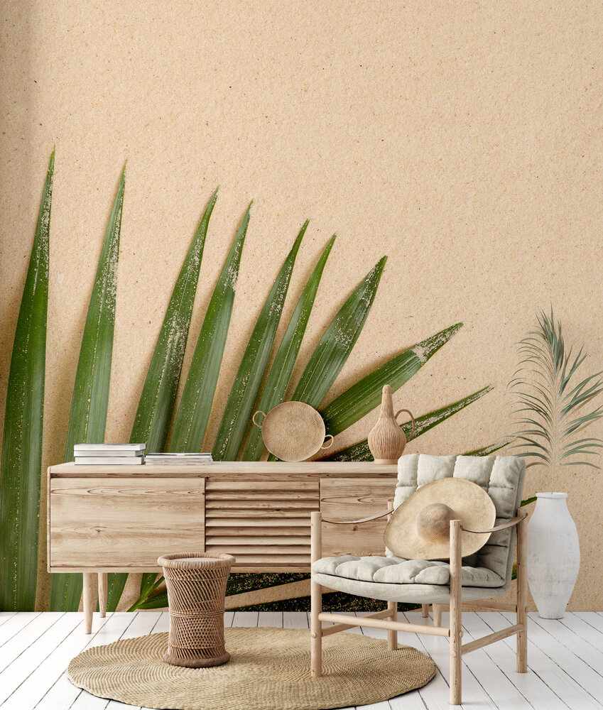 Papier peint panoramique Palme sur le Sable - Wall Love d'A.S. Création | Réf. DD129606