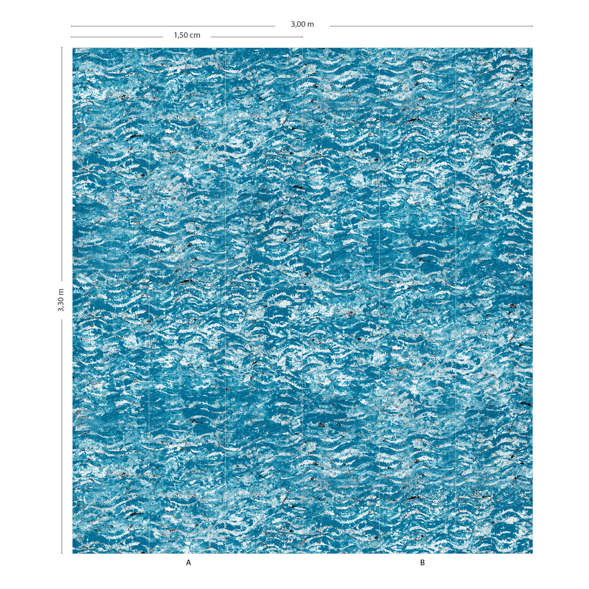 Papier peint panoramique Aqua Mediterannée A+B 1/2/3/4/5/6 - Isidore Leroy