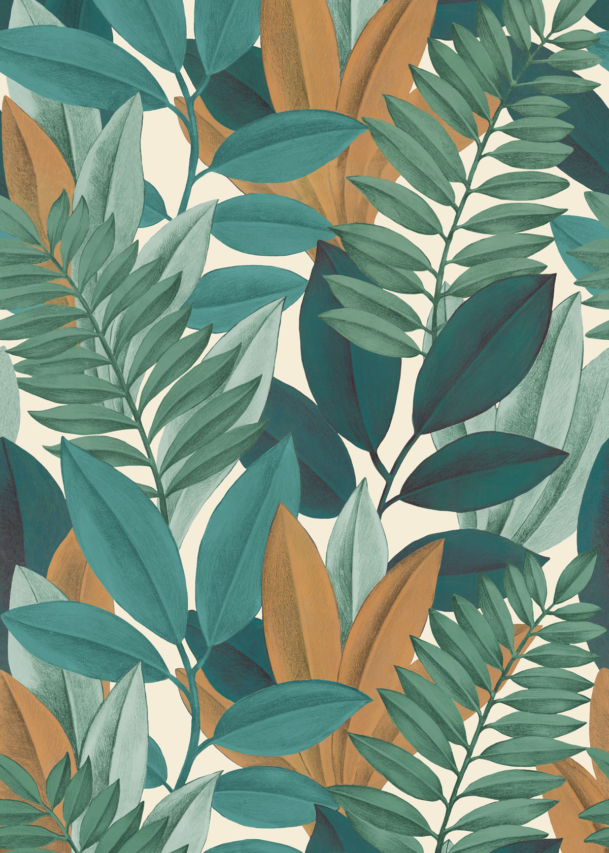 Papier peint panoramique Feuillage Tropical Paradise vert M 200X280 - Pimp My Wall de Casélio | Réf. PMW105167703