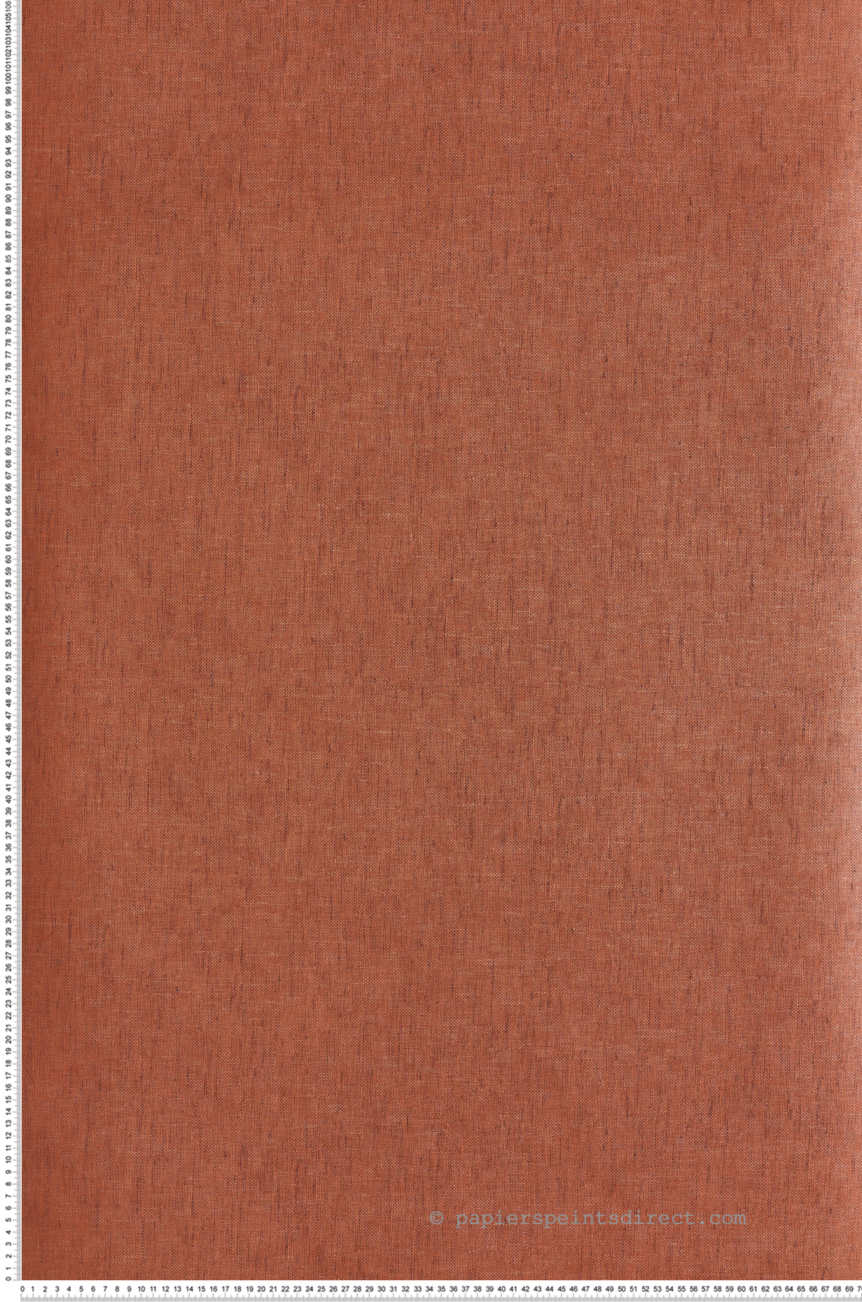 Papier peint Faux Uni Lin Telis brique irisé - Joy de Masureel | Réf. MAS-JOY312