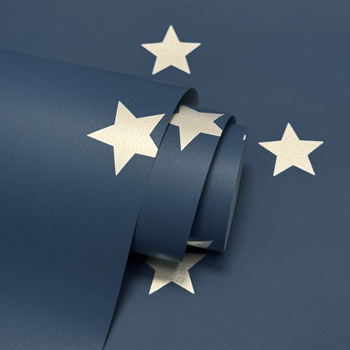 Papier peint Étoile Uniforme bleu marine argenté - Imagine de Lutèce | Réf. LTC-DL27584