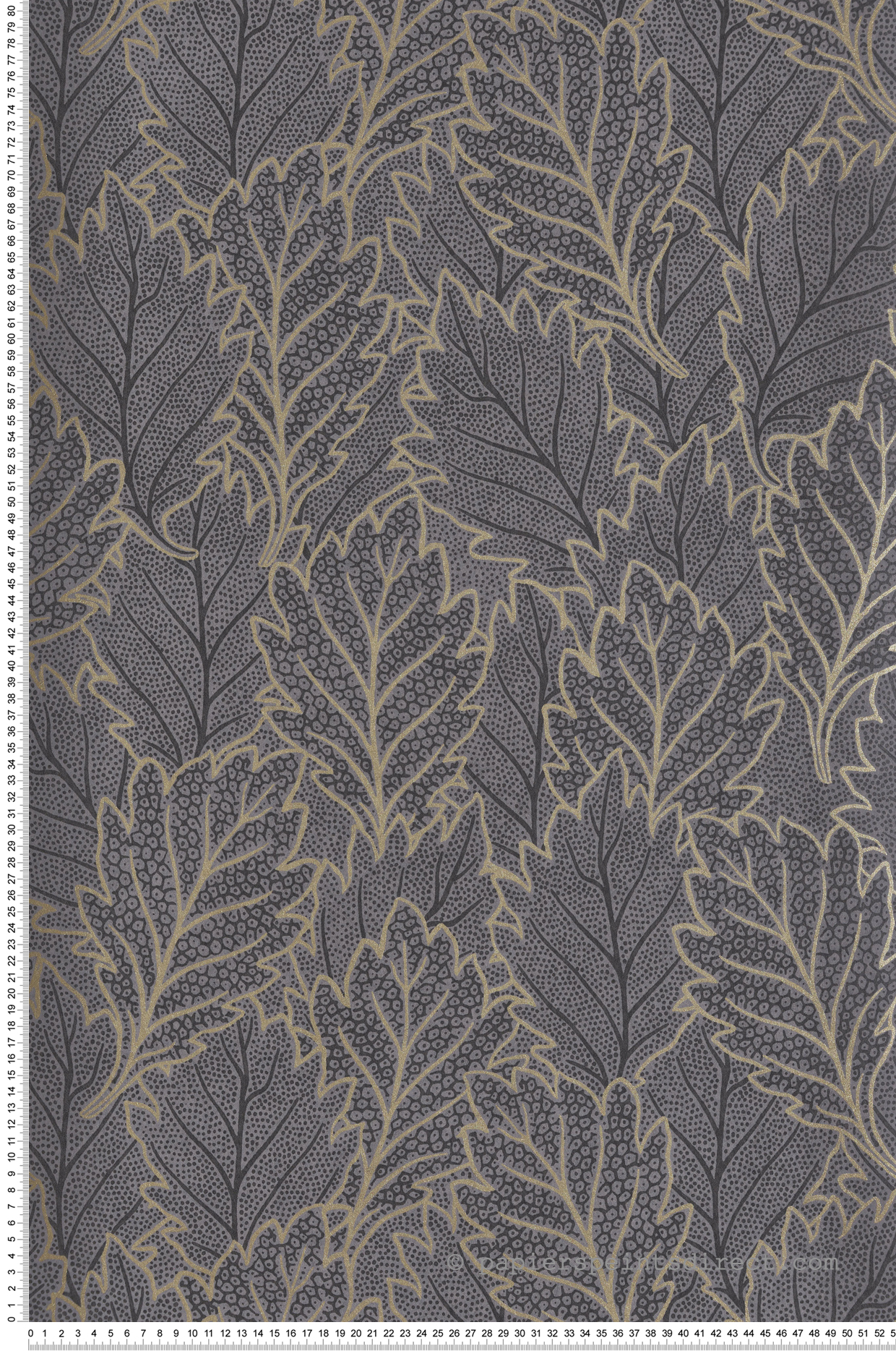 Papier peint Feuilles Chêne gris doré - Esterel de Montecolino | Réf. MC-AN28263