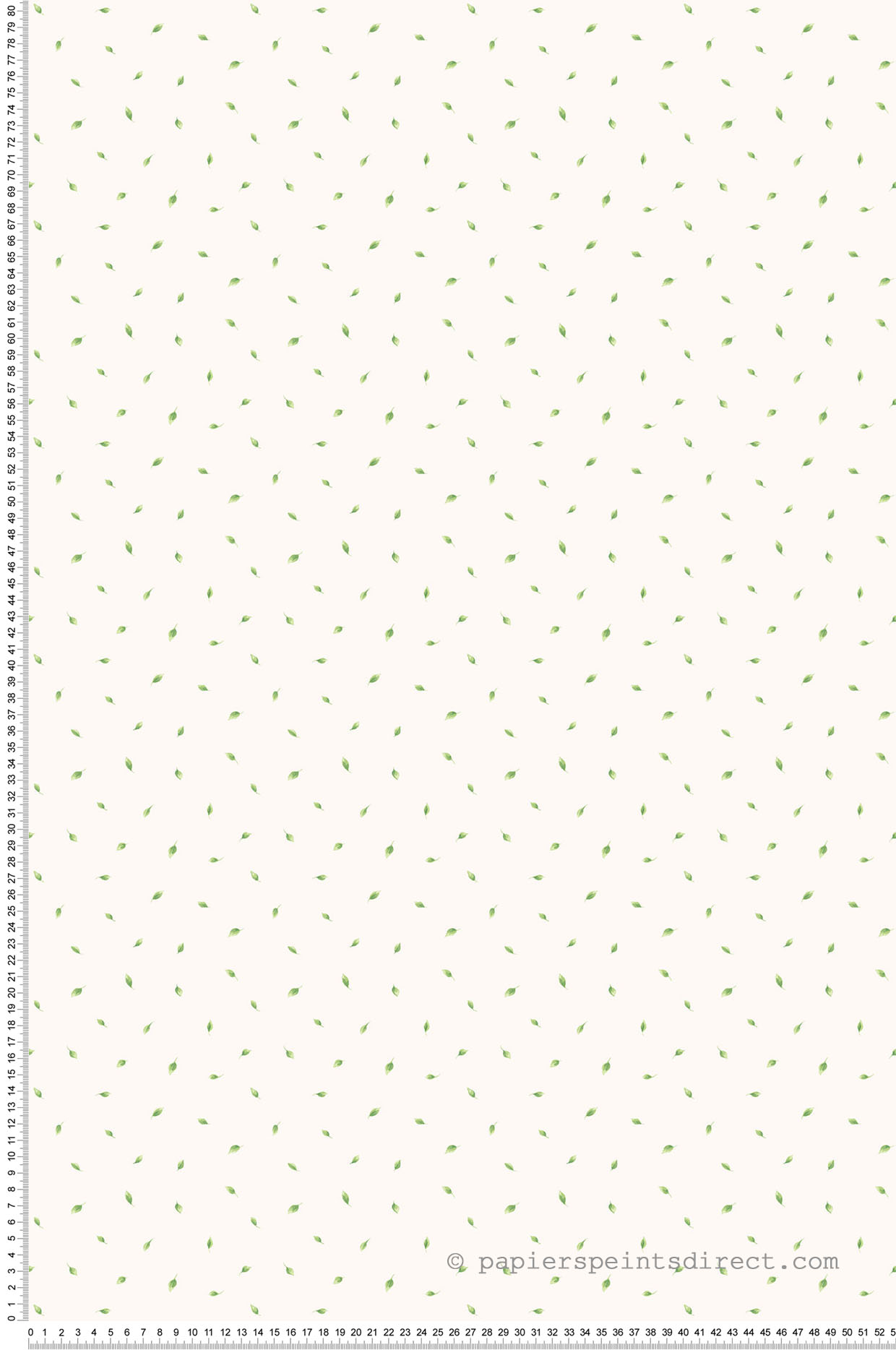 Papier peint classique Allover Feuille vert - Miniatures de Lutèce | Réf. LTC-G67880