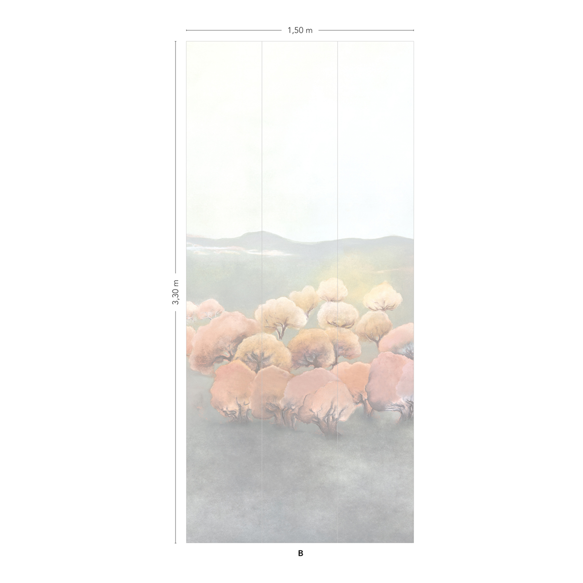 Papier peint panoramique Arbre Pastorale Original B - 4/5/6 AMBr - Isidore Leroy