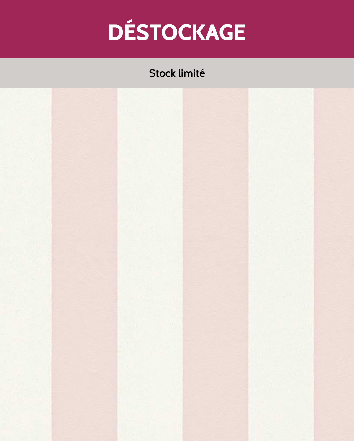 Papier peint Destockage - Rayure rose - Trendwall 2 de A.S. Création