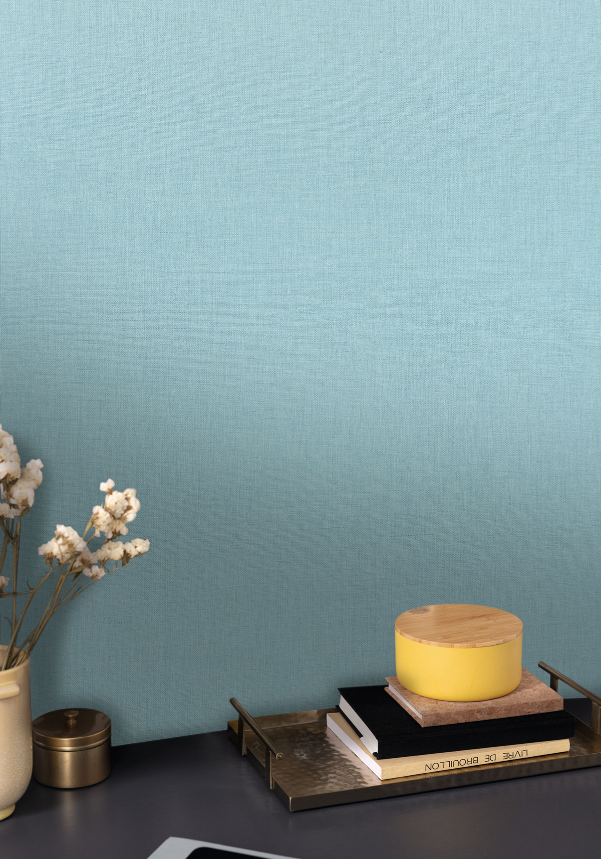 Papier peint Uni Toile bleu ciel - XXL de Casélio | Réf. XXL68526523